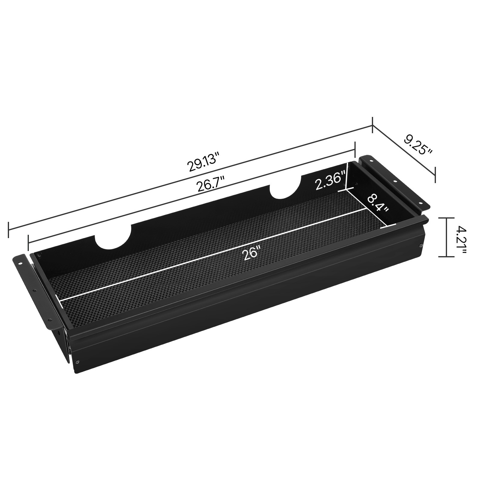 Uimoso 26-inch Slide-Out Under Desk Drawer for Home and Office Organization