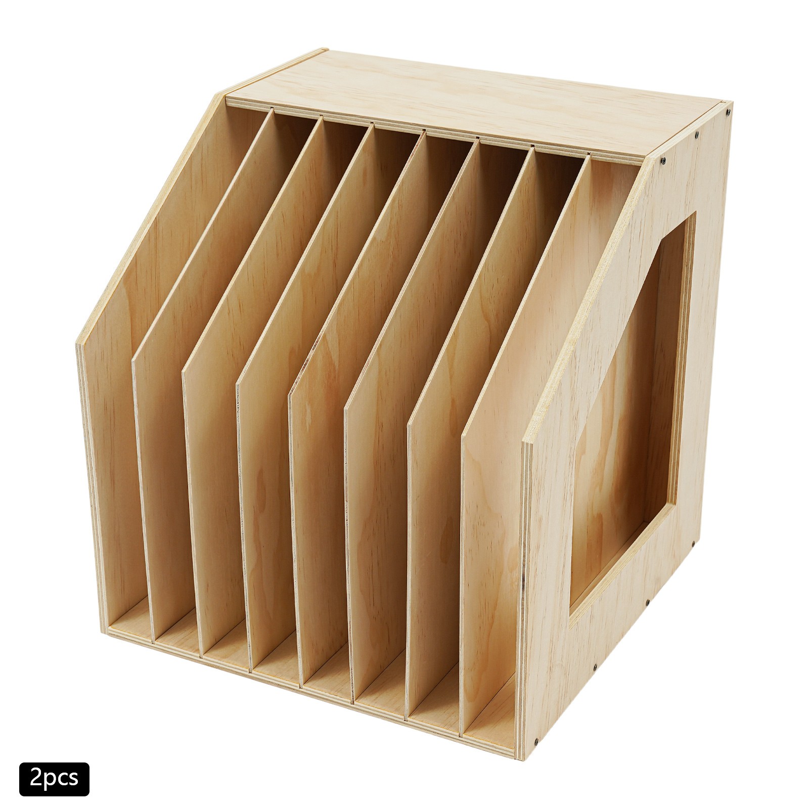 8 Slots Paper Filing Holder, Paper Storage Filing Organizer 12.99*9.84*13.78in