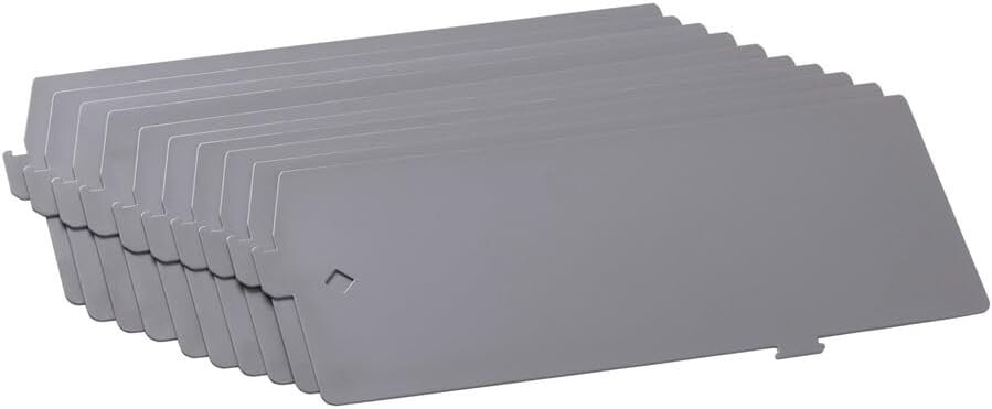 Lateral File Divider Kit 12.4″ x 5″ Platinum Gray LLR60564 Fits Lorell Lateral