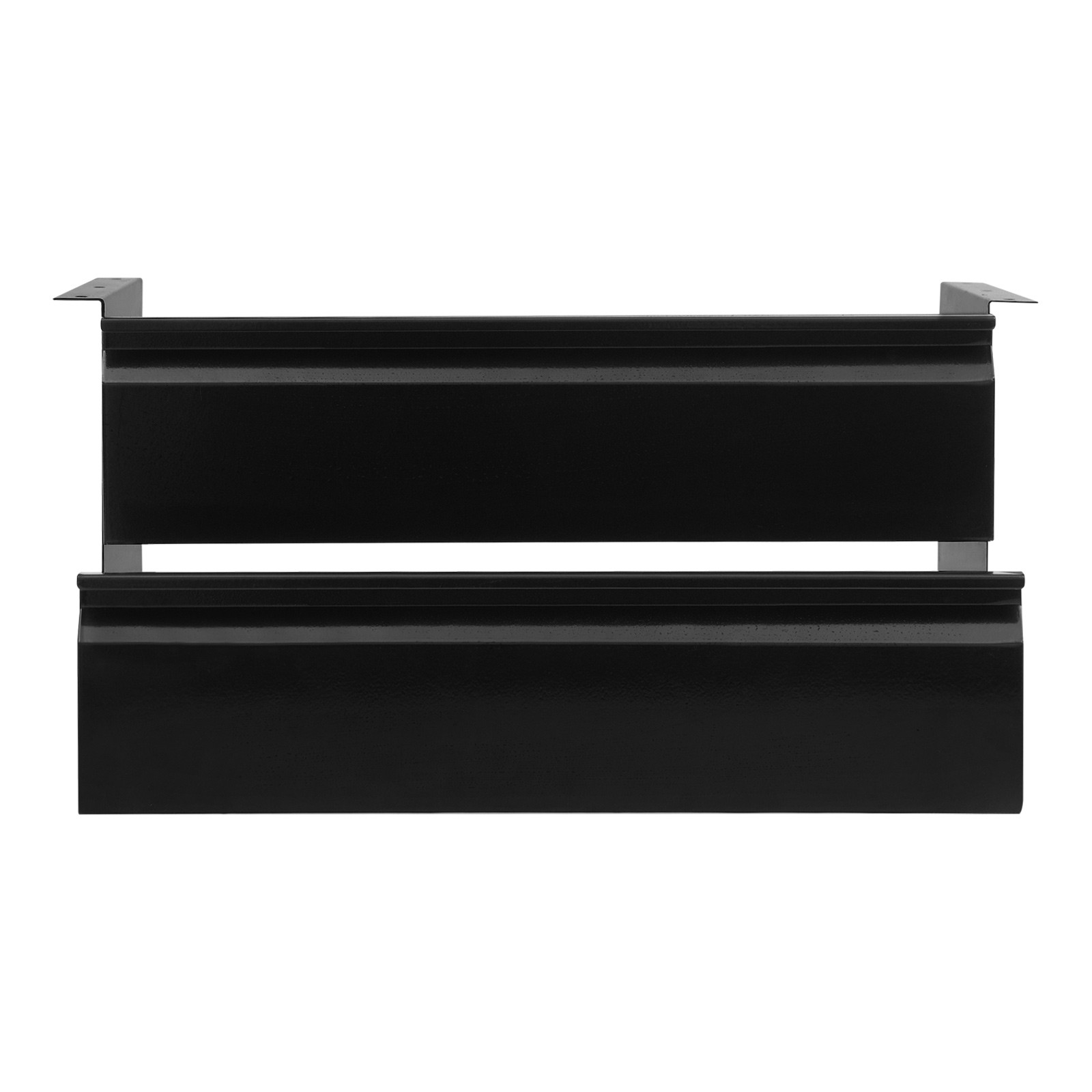 Black Dual Level 16″ Pull Out Under Desk Storage Drawer Set