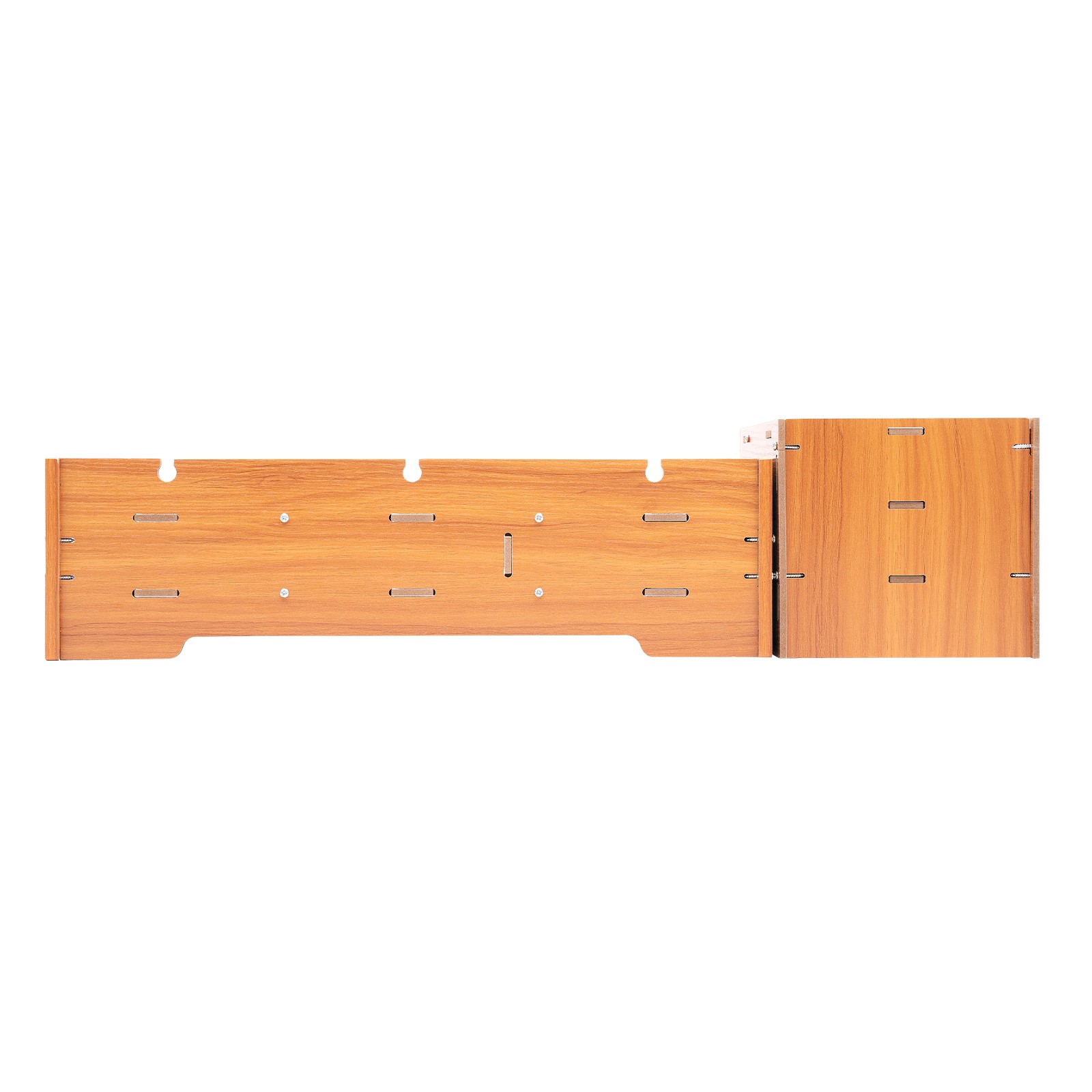 Wooden Desk Organizer with Drawers Office Supplies Computer Desktop Tabletop