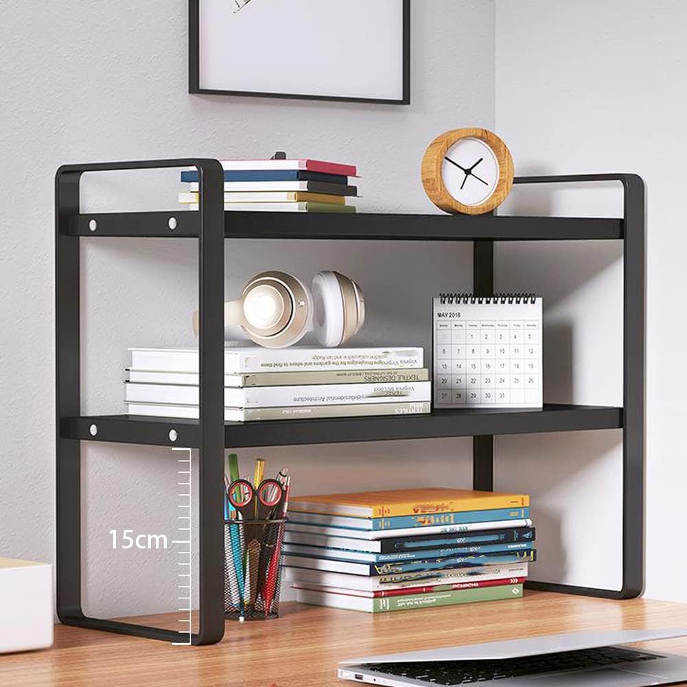 SIDIANBAN Desktop Organizer 15.7 x 7.8 x 14 inches, Black Rack & Board