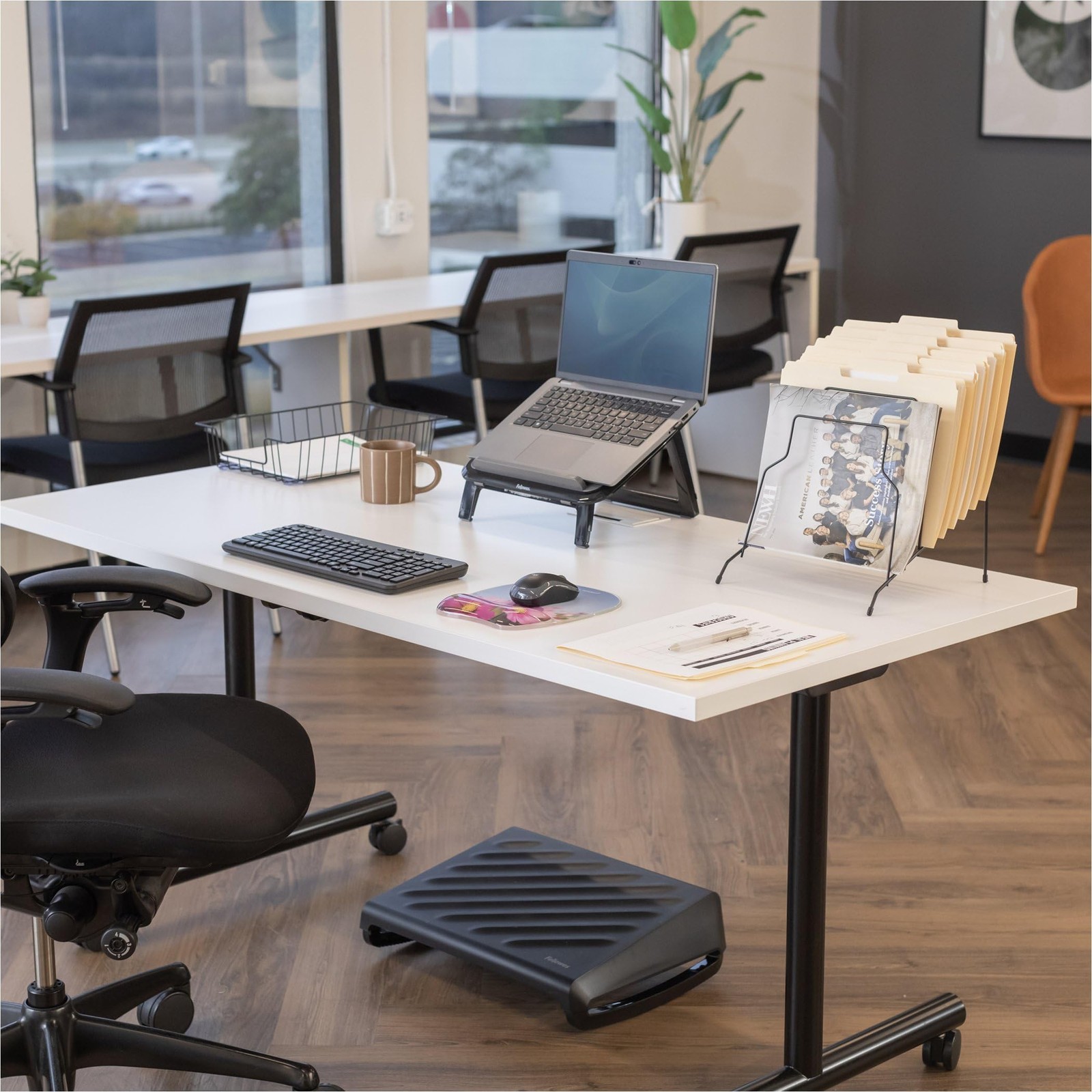 Fellowes Workstation 3″ Letter Desk Tray Organizer, 14.1″ x 10″ x 3″, Black