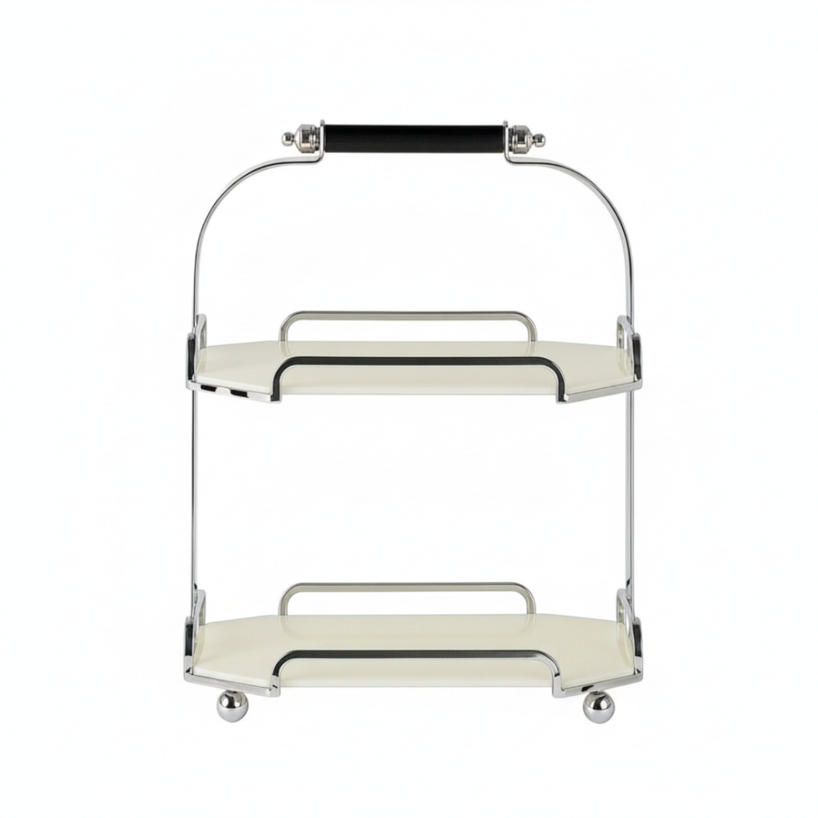 Organizer with Carrying Handle Space-Saving Octagonal Shelf Rack for Vanity
