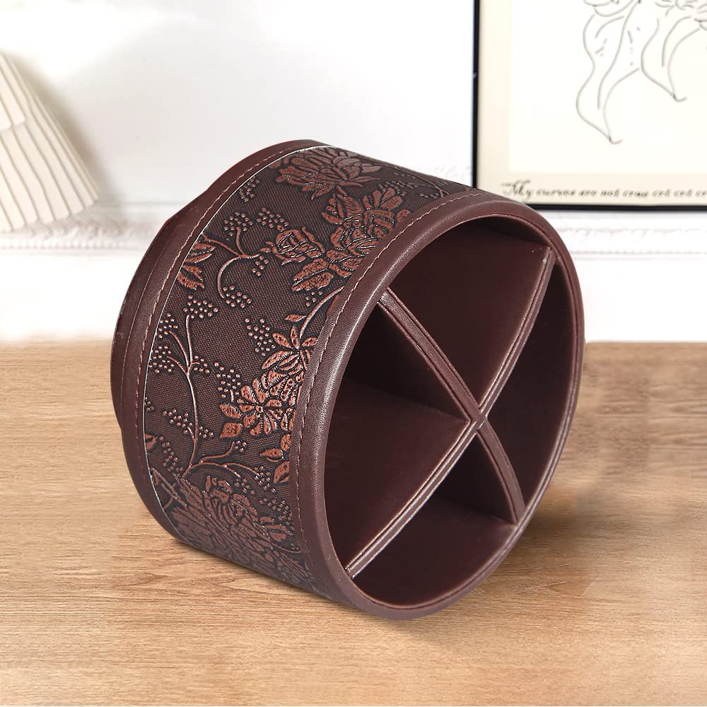 Pen Holder for Desk Organizers and Accessories, 360 Swivel TV Remote Control …