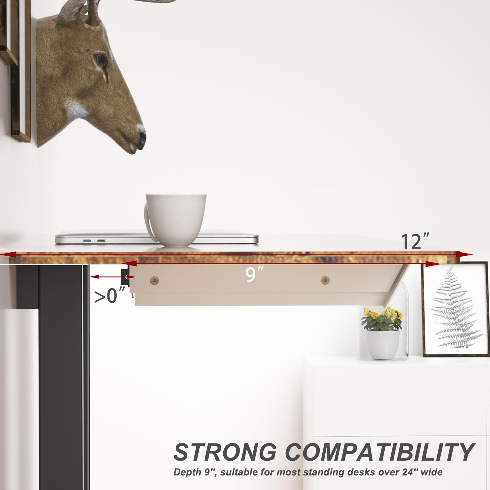 White Under Desk Drawer Removable Tray 15.4 Inch Wide 2in1 Organizer 60 Tilt