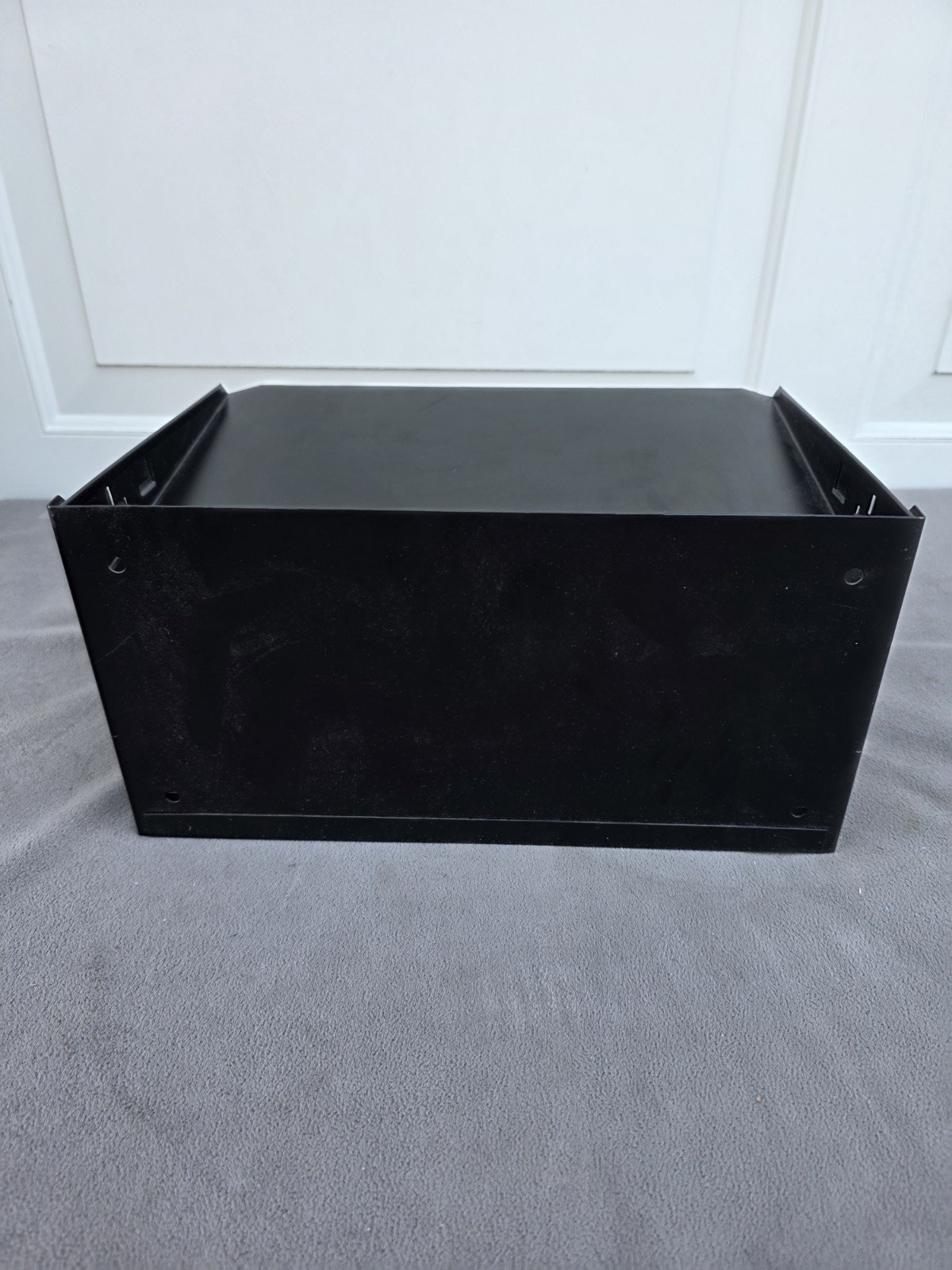 Huron Horizontal 3 Slot Steel Desk Organizer/Sorter Black HASZ0159