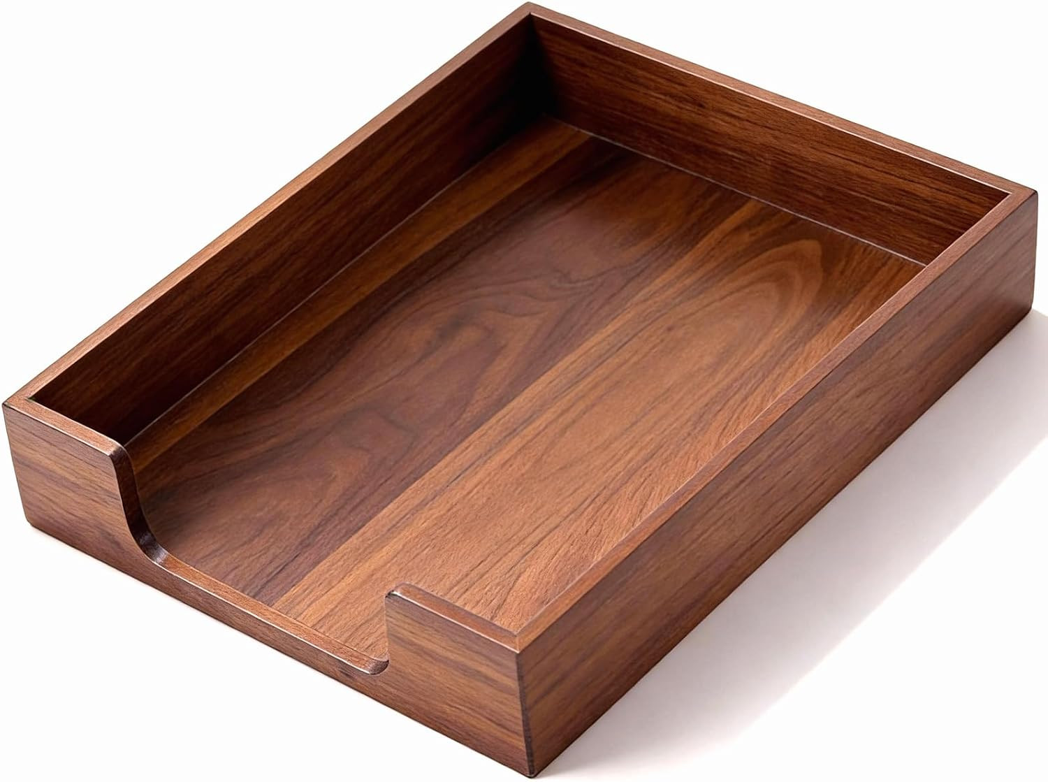 Wood Letter Tray Wooden Desk Organizer Paper Document File Tray for Office Suppl