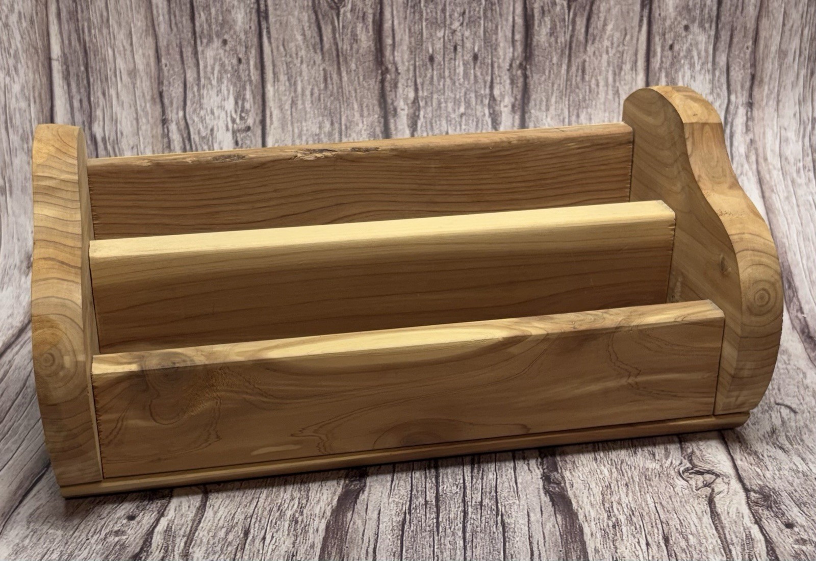 Cedar Desk Envelope Keeper Handmade
