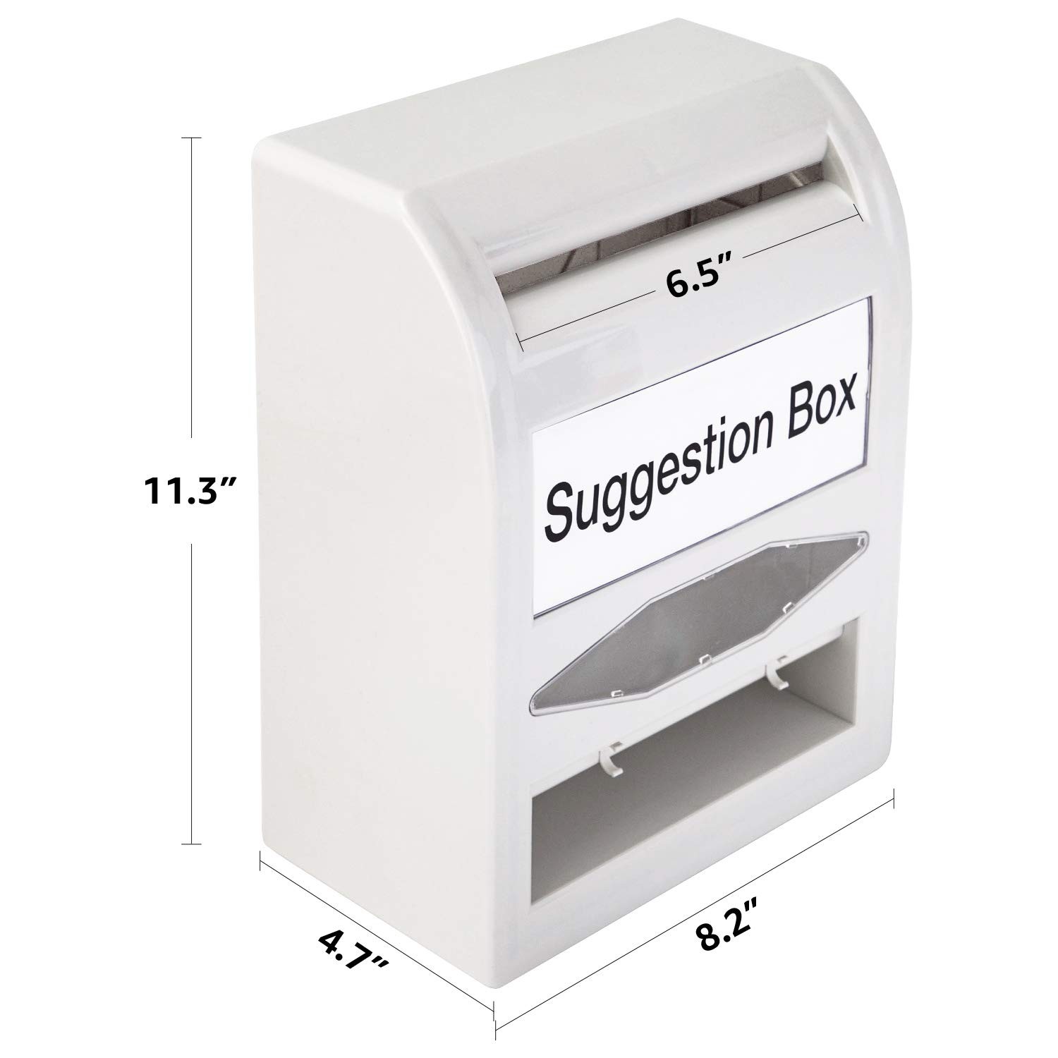 Retailer Basics Abs Suggestion Lock And Key Ballot For Voting 8.2 X 4.7 X 11.3