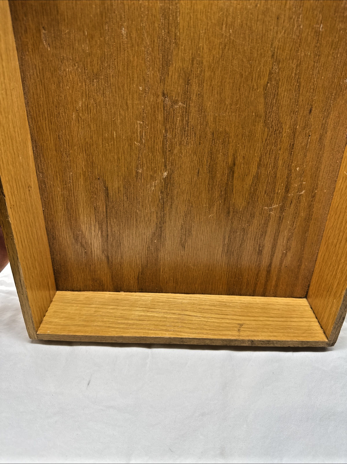 Vintage Hedges Files 1721 The Line Dovetail Oak Wooden Box Letter File Desk Tray
