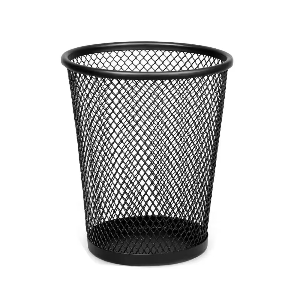 6-Pack round Metal Mesh Pencil Holder with Smooth Edges for Desk Organization, 4