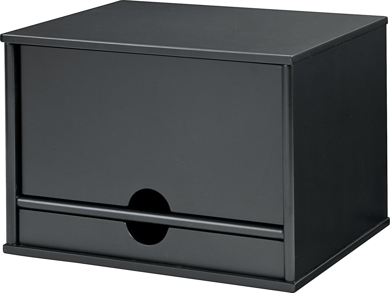 Wood Midnight Black Collection, 4-Shelf Desktop Organizer, Black, (4720-5)