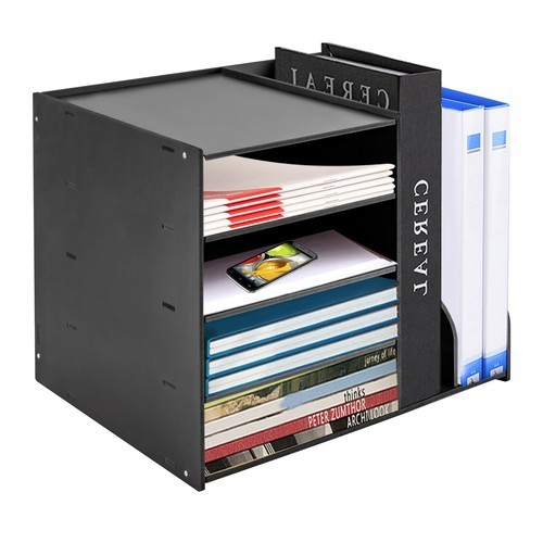PVC File Organizer for Desk, 6 Tier Desk Organizer Paper Tray 15.35″ x 12.16″