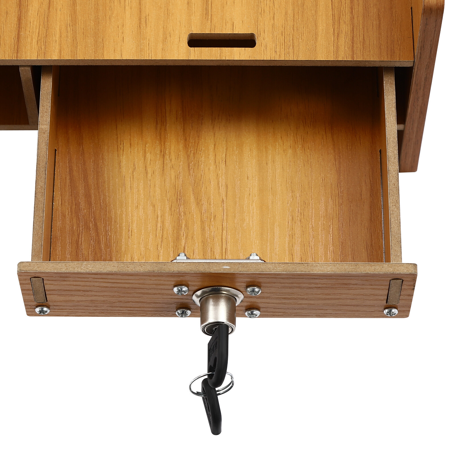Multifunctional Monitor Stand Riser with Drawer, Storage Compartments, MDF