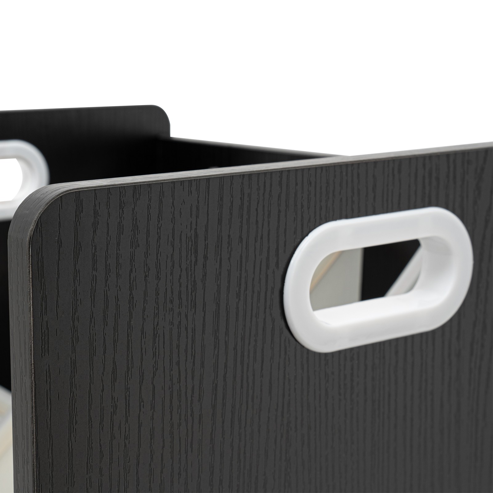 20-Slot Mobile Rolling Blueprint Roll File Cart Modern Document Organizer Black