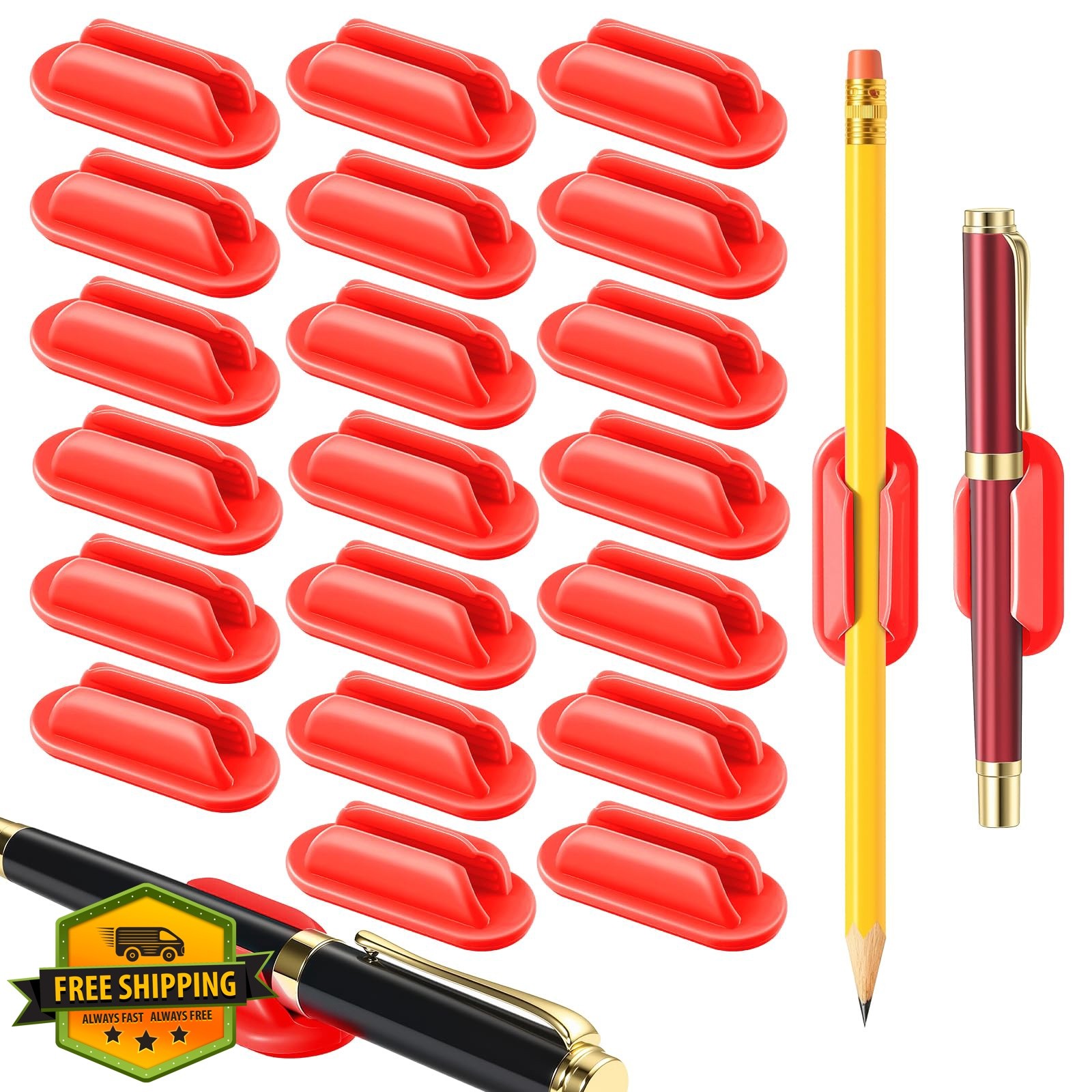 VZZNN 20 red adhesive pencil holders