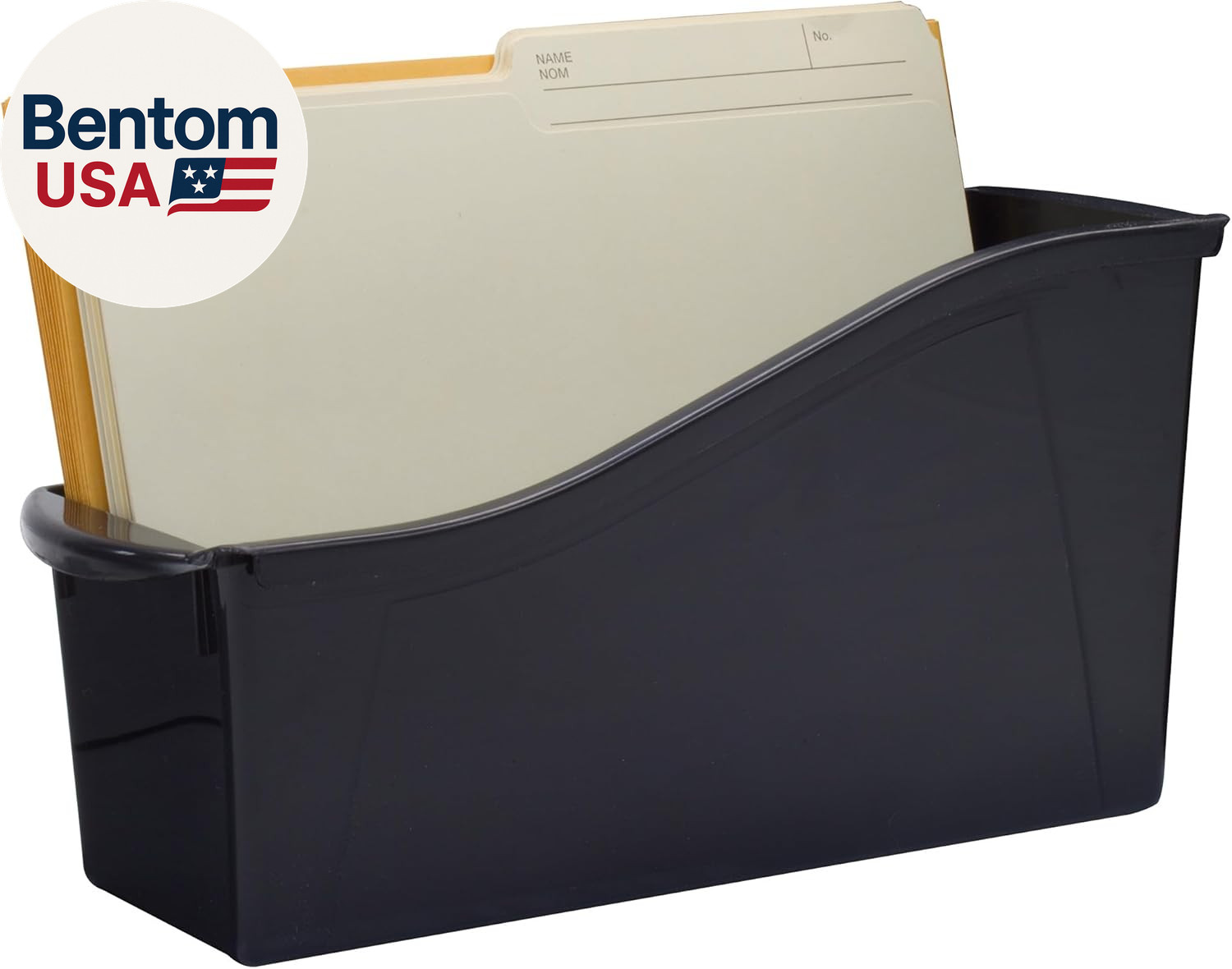 Large Book Bin – Interlocking Plastic Organizer for Home, Office, and Work Space