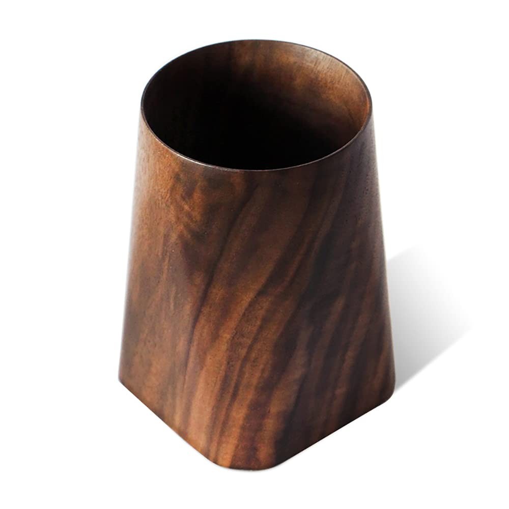 Durable Whole Piece Black Walnut Pencil Wood Pen Holder Wooden Desktop Pencil.