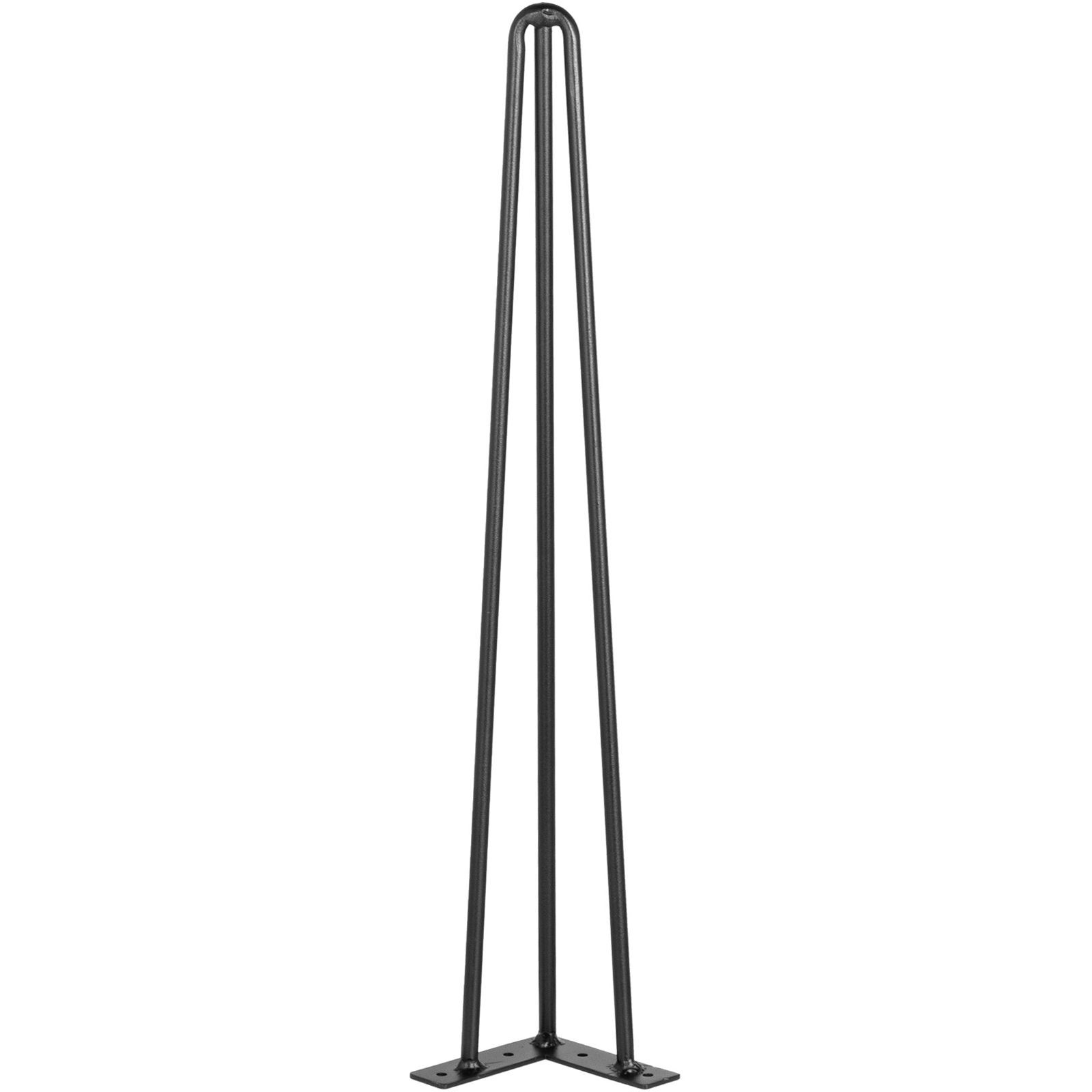 Hairpin Table Legs 16″ Black Set of 4 Desk Legs 880lbs Load Capacity (Each