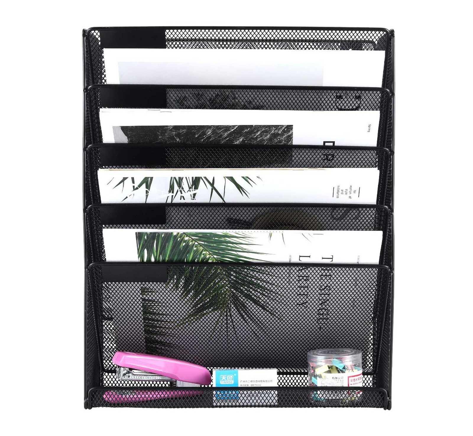 EasyPAG 5 Slot Wall Hanging File Organizer Vertical Office Desk /Wall Mounted…