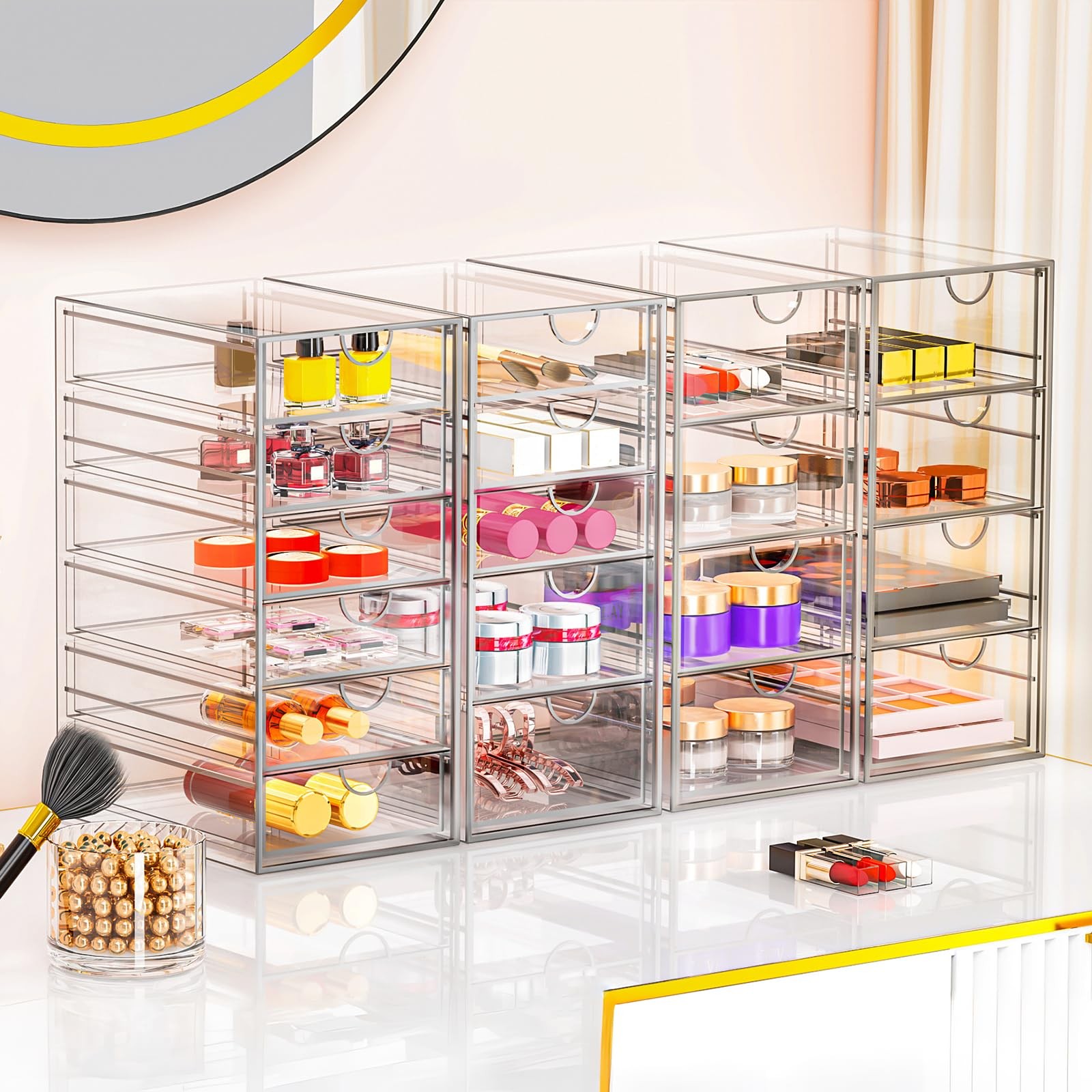 19 Drawers, Keeps your space tidy and lets you easily see what’s inside