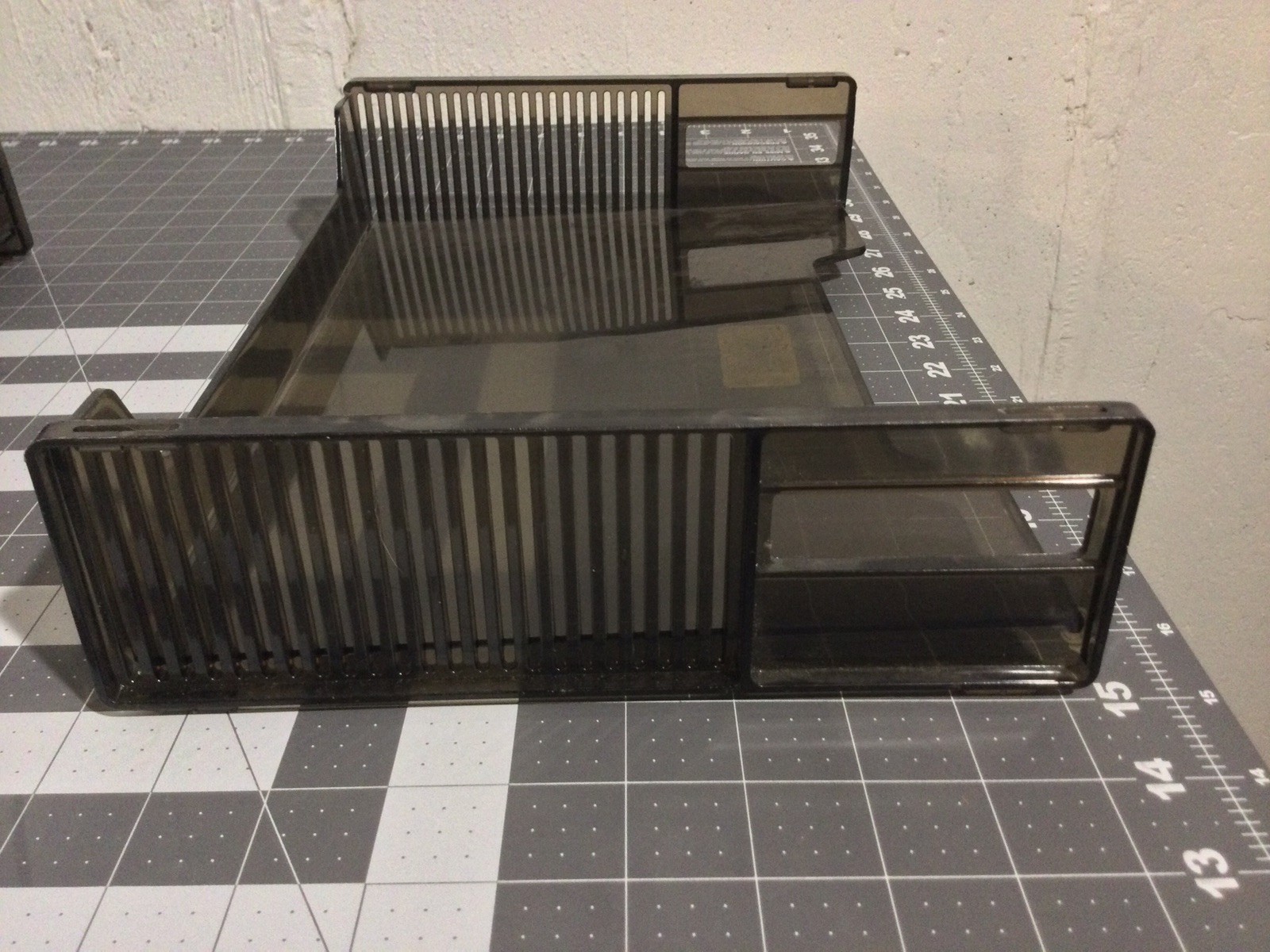 Vintage Eldon STACKABLE 📃PAPER LETTER 📁FILE 📥TRAY Organizer 💨1600-93 Smoke