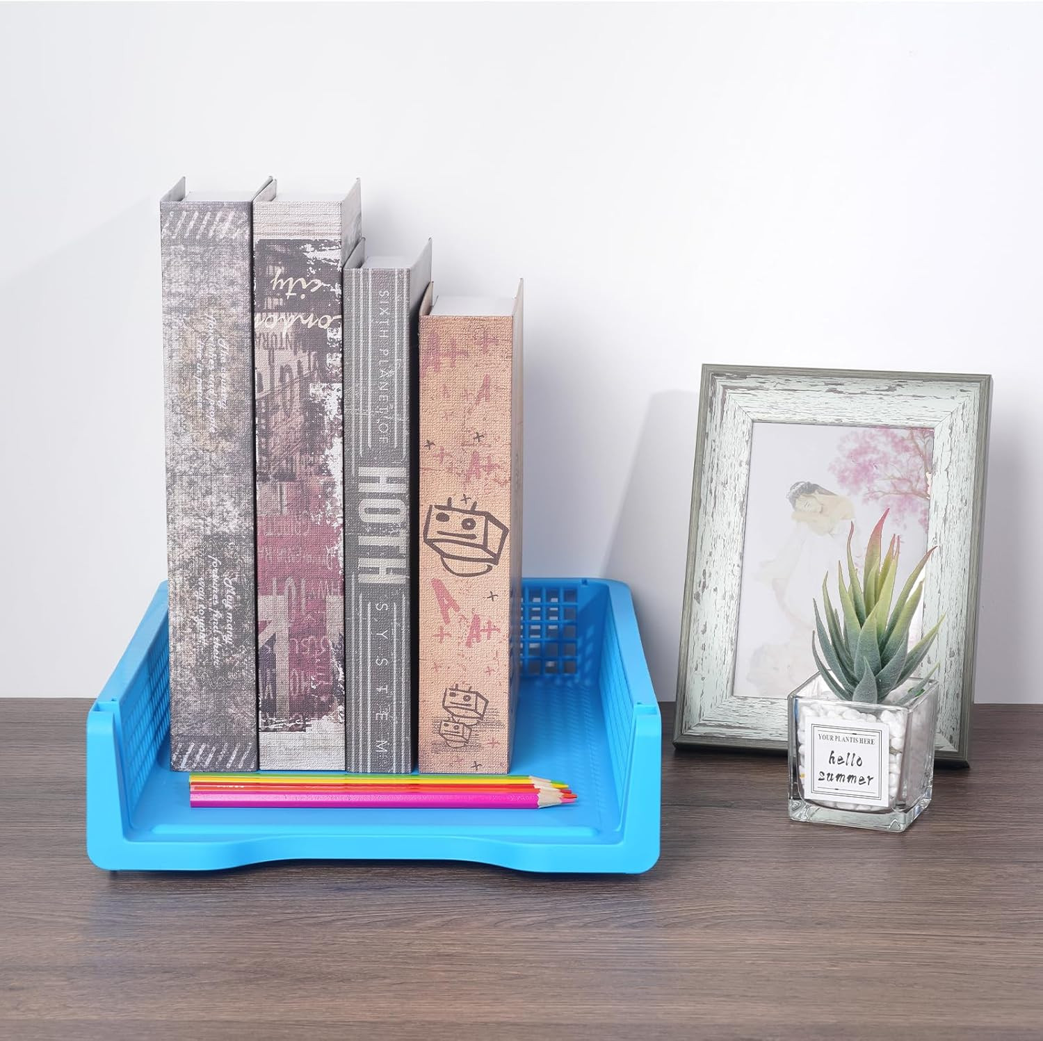 ZZYFGH 6 Pack Stackable Paper Organizers for Classroom and Office Use
