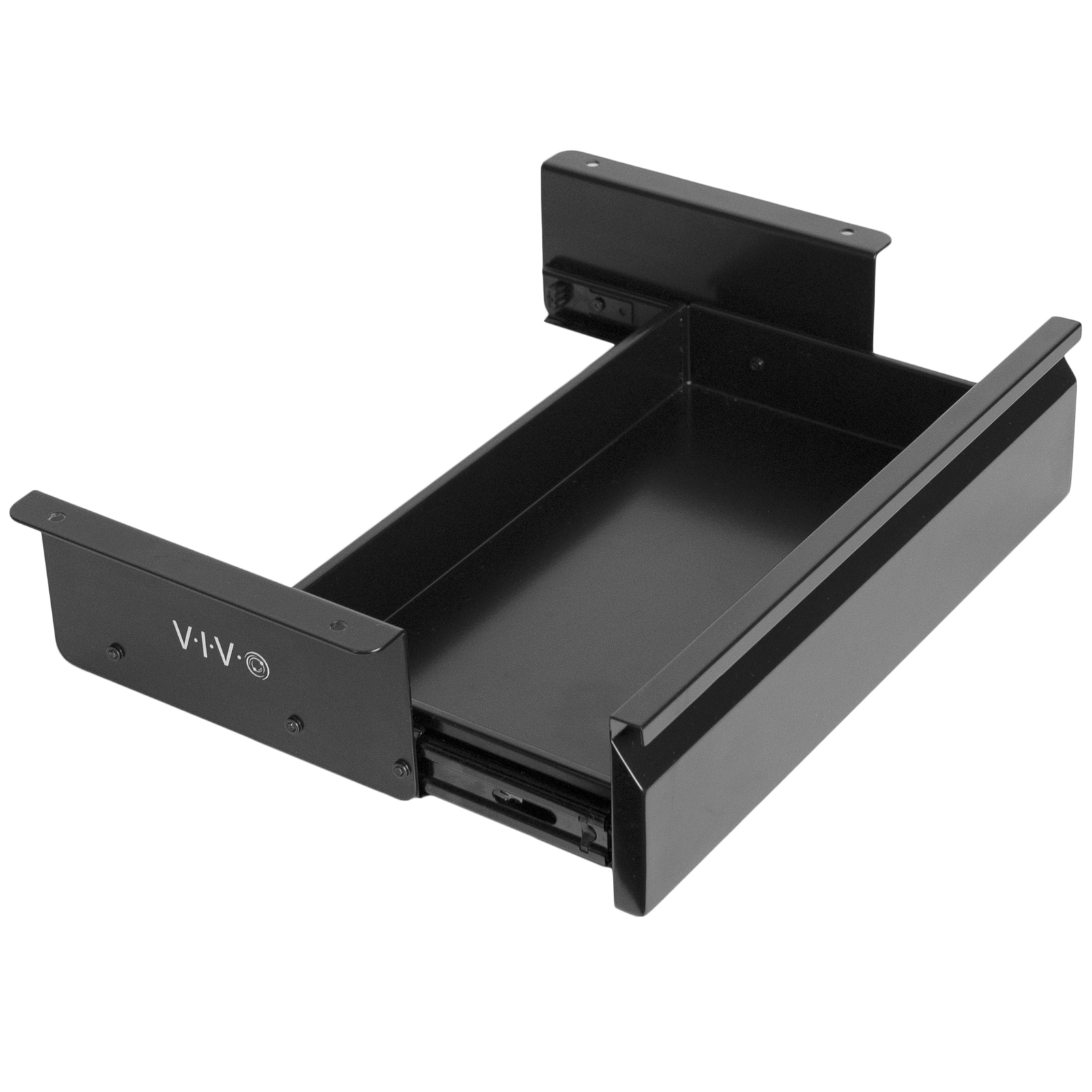 VIVO Black Space Saving 16″ Pull Out Under Desk Storage Drawer without Shell