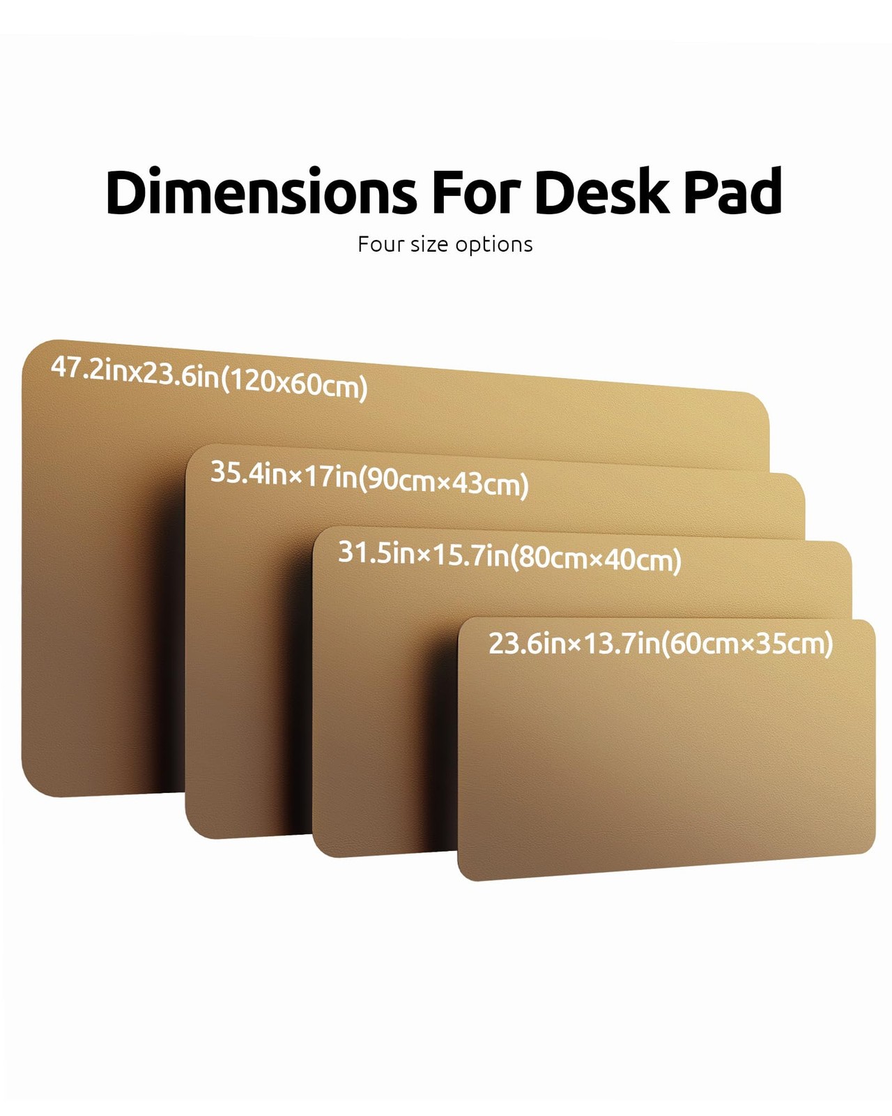Ysagi Leather Desk Pad Protector Office Desk Mat Large Mouse Pad Non-Slip Pu