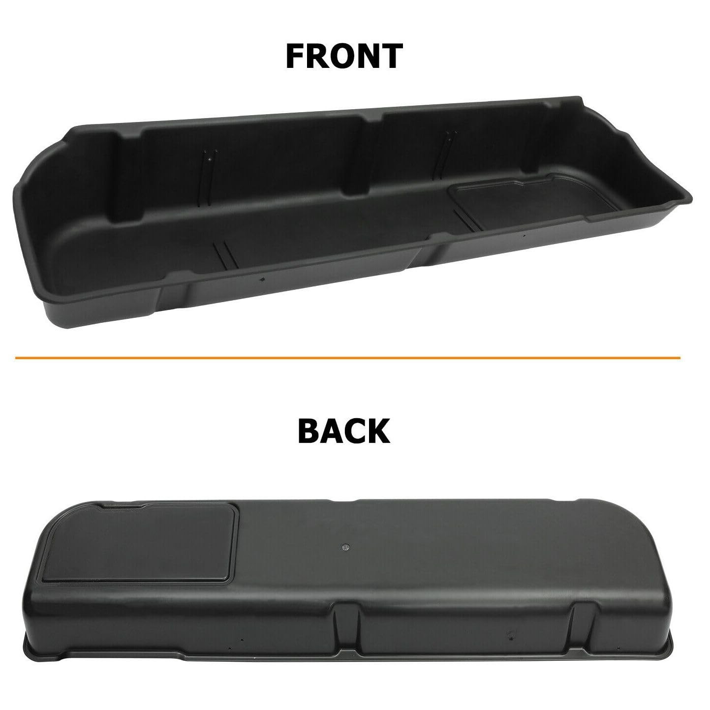 Ford F150 2009-2014 Super Crew Underseat Storage Box Plastic w/o Subwoofer