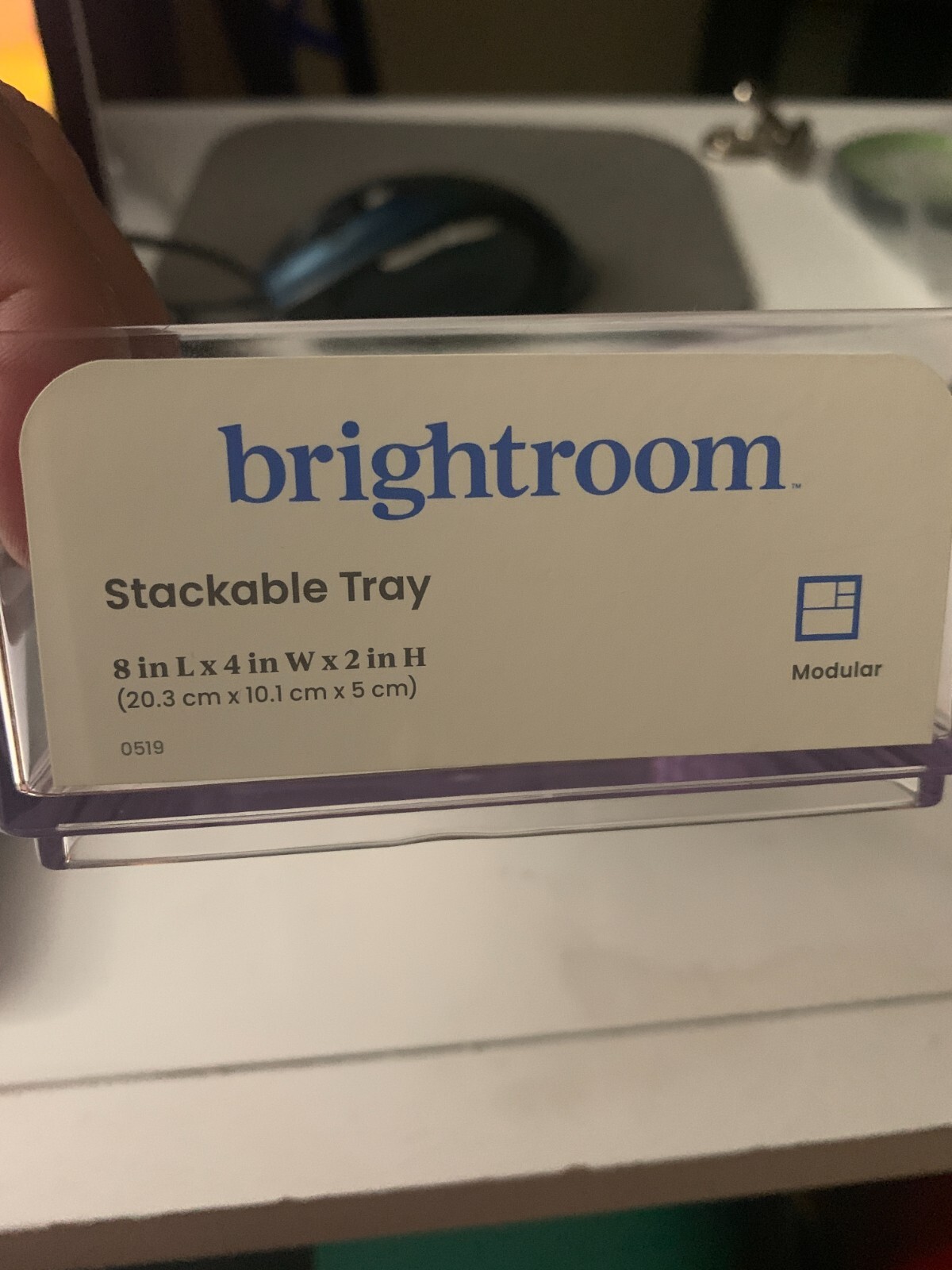 Brightroom Small 8″ x 4″ x 2″ Plastic tray and 5 X2 X 1.5 other trays