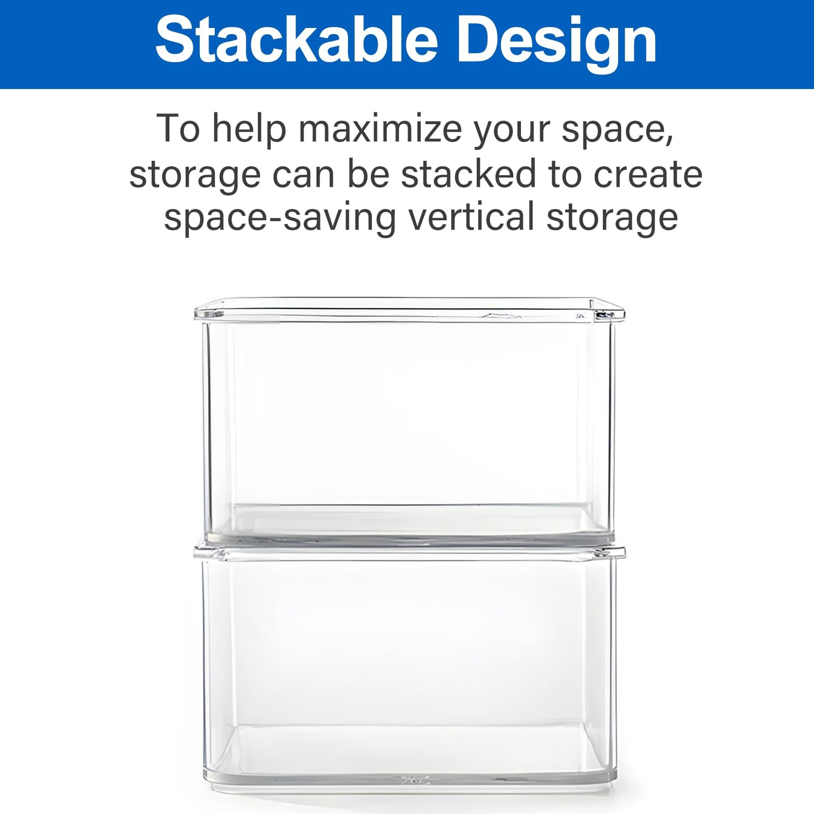 24 Pcs Small Drawer Organizer BinsSet, Stackable Drawer Divider Trays for Mak…