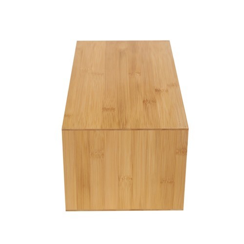 Desk Organizer Office Desktop Drawers Storage Bamboo Box Storage Recess Handle