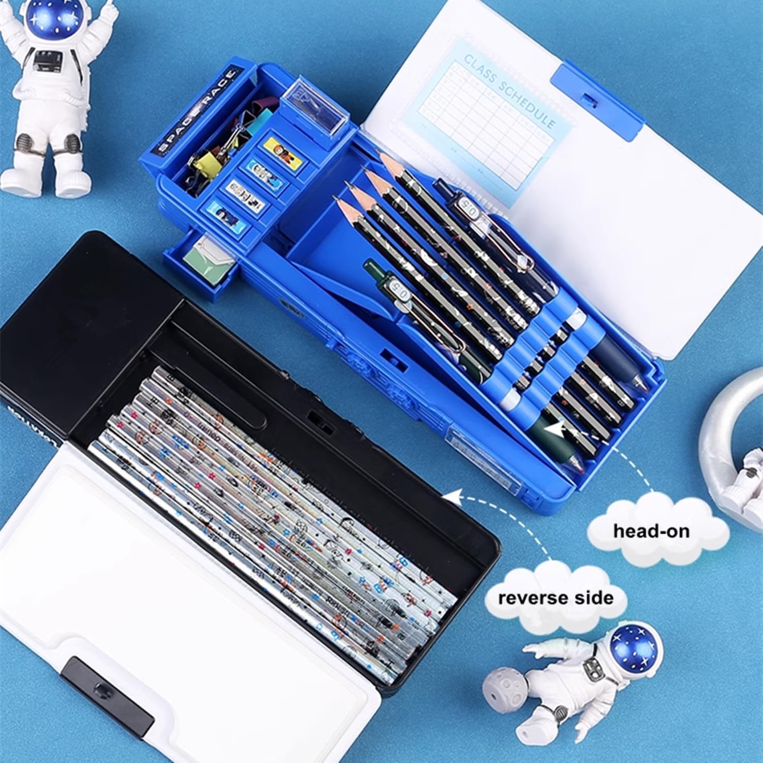 Pop up Multifunction Pencil Case for Kids Astronaut Spacesuit Pen Box Bag Pen…