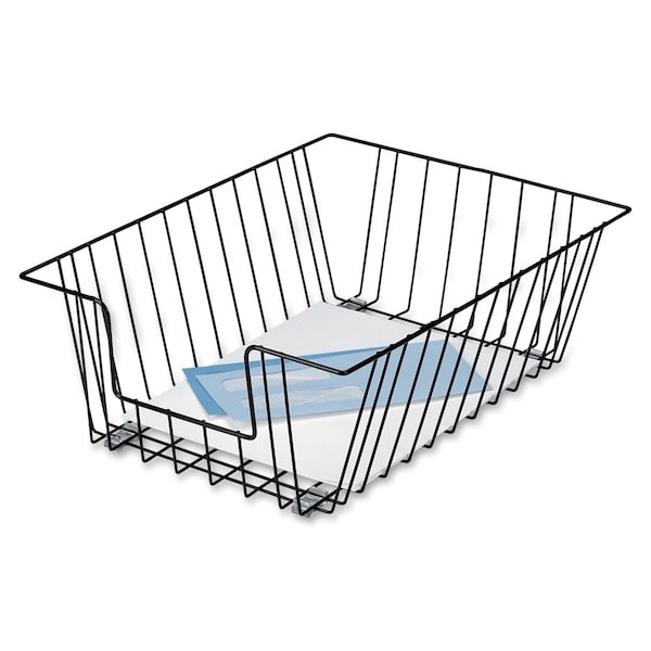 Fellowes 65112 Letter Tray, Black, Steel, 12 In W, 16 1/2 In L, 5 In H, 1