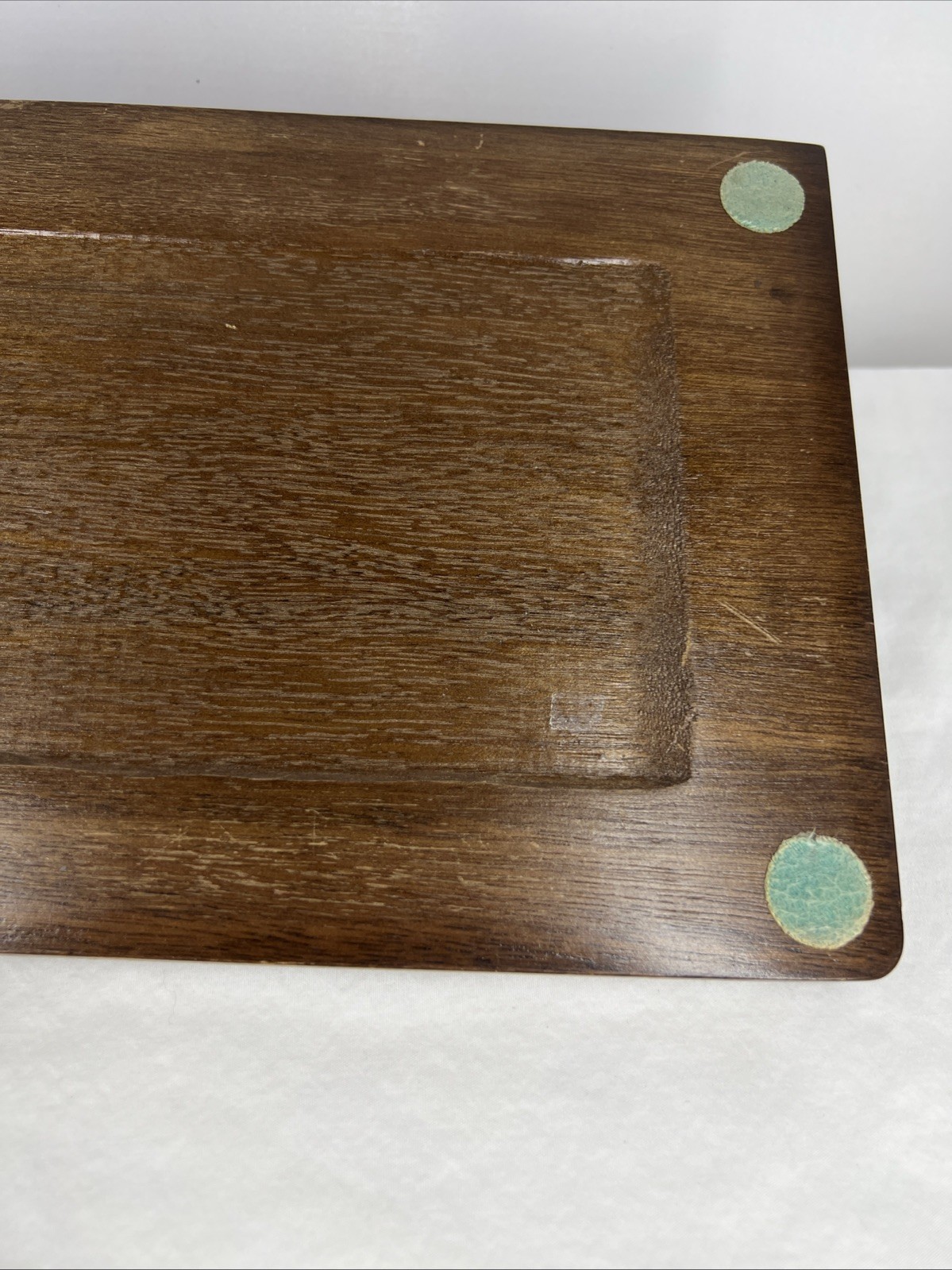 London Leather Japan MCM Dresser Organizer Valet Wood Tray Desk Card Holder