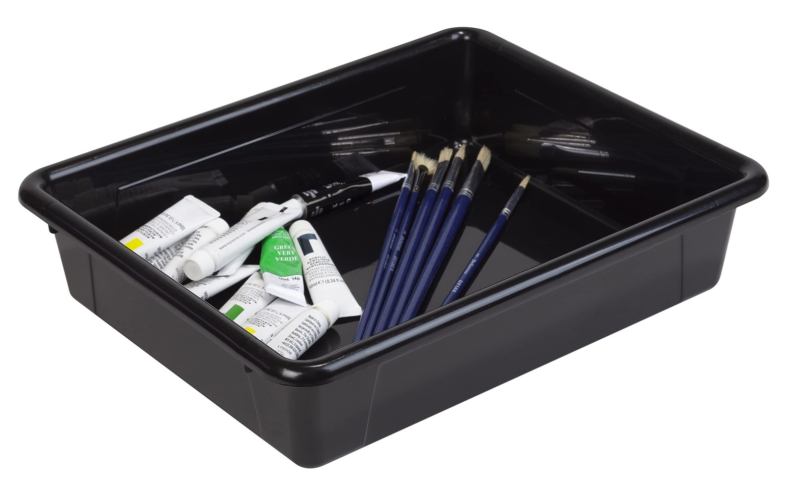 Letter Size Flat Storage Tray – Organizer Bin for Classroom, Office and Home,…