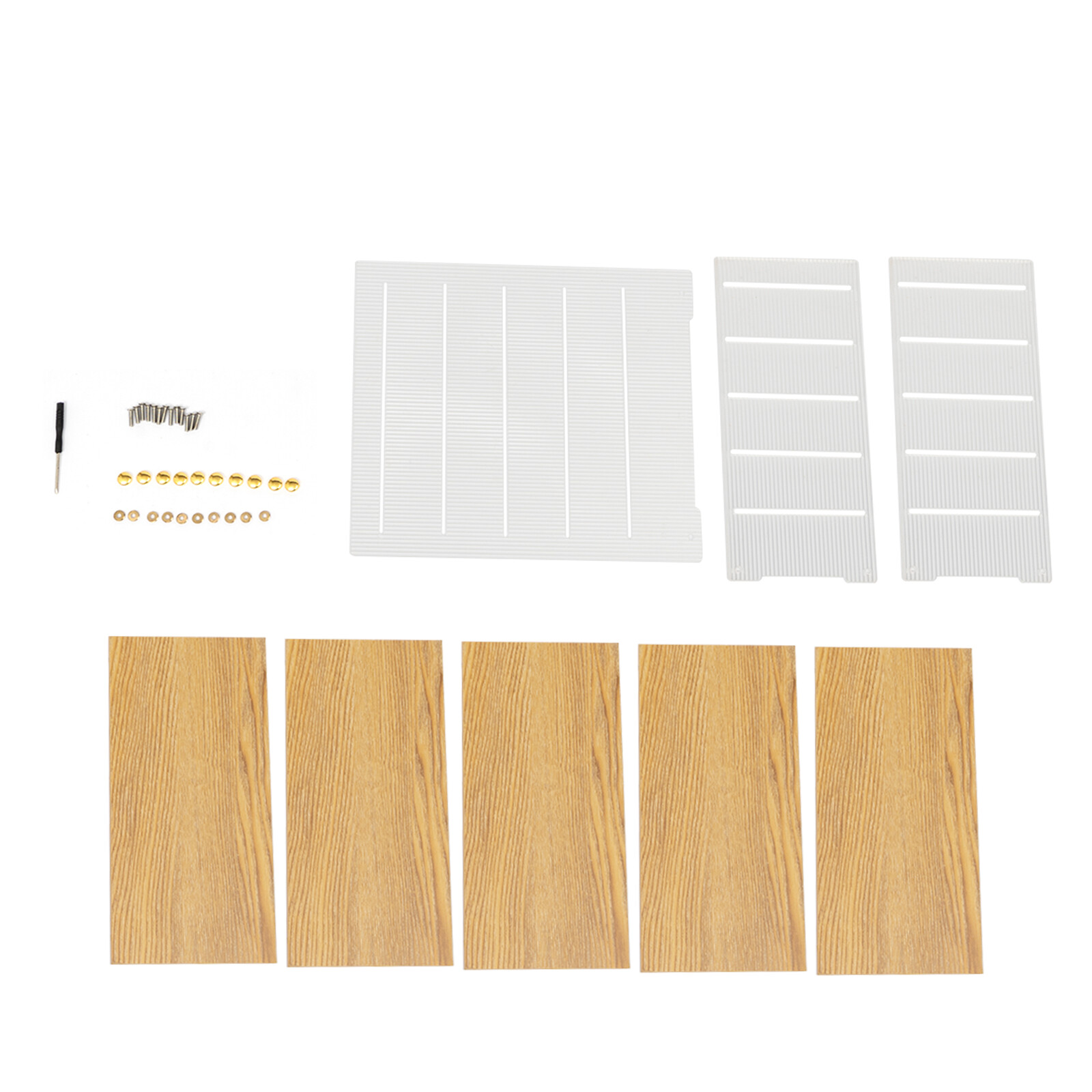5 Tiers Rectangle Desk Organizer Desktop Storage Cabinet Tabletop Storage Box