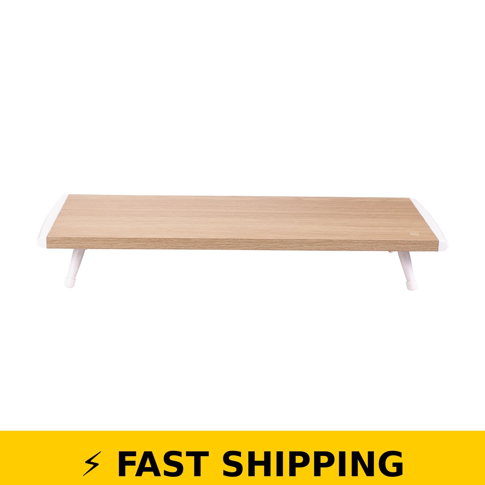Incipio Wooden Monitor Riser Stand – Ergonomic Desk Shelf – Oak