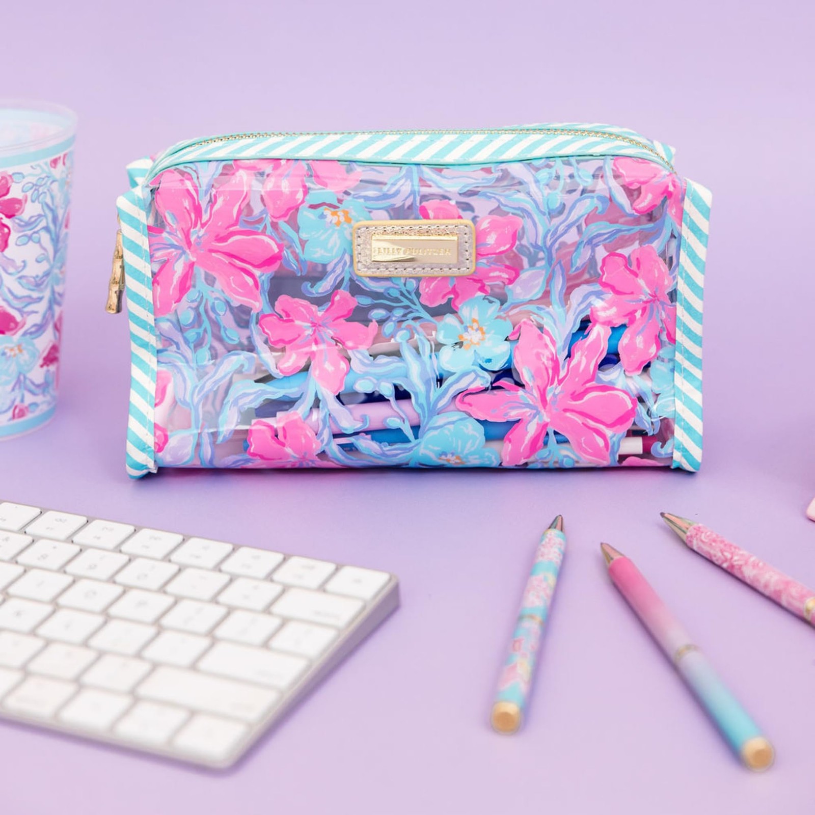 PVC Zipper Pouch, Cute Pencil Case for Adults, Travel Toiletry Bag, Small Pou…