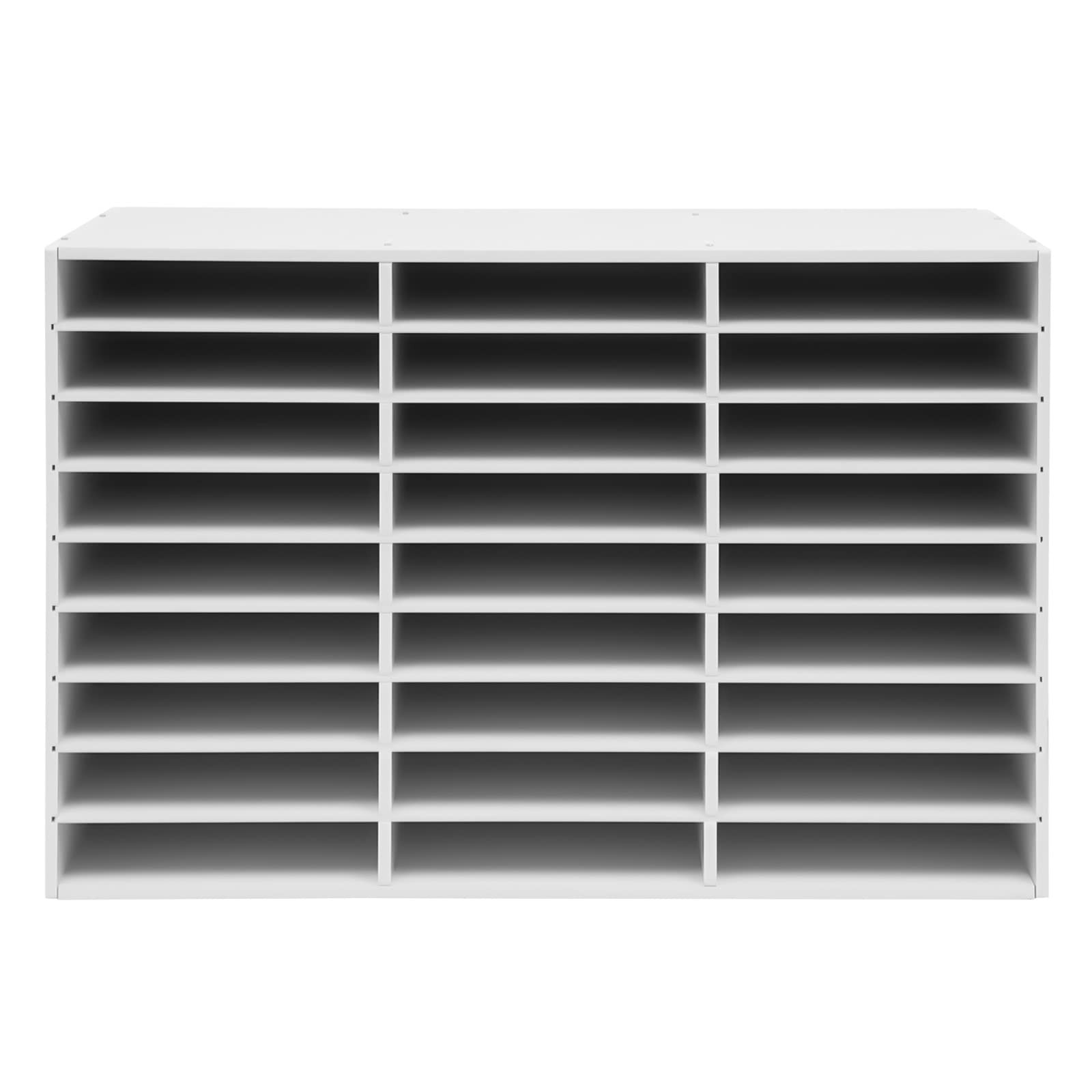 Literature Organizer 27 Slots Compartments Desktop File Sorter Mail Center Pa…
