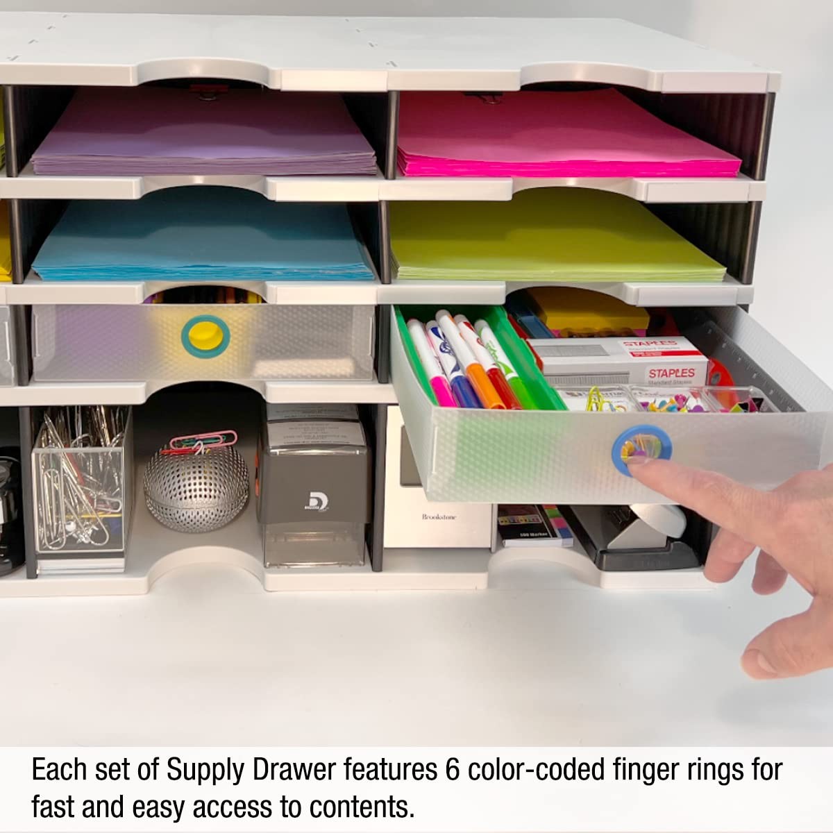 Ultimate Office TierDrop Supply Drawers (Set of 3), Clear
