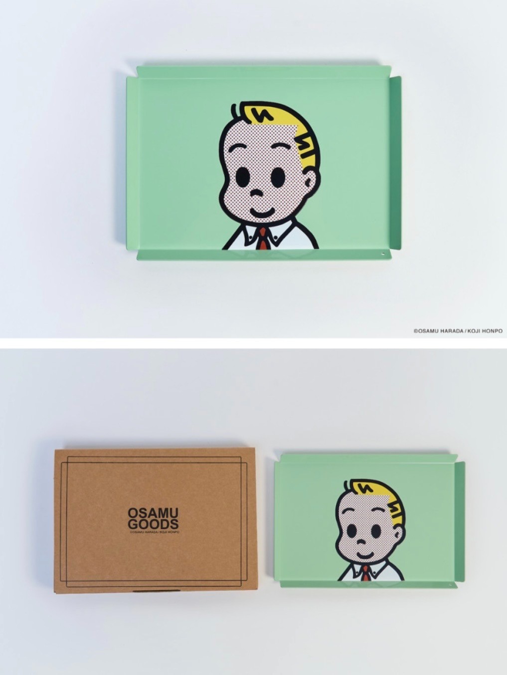 OSAMU GOODS Aluminum Tray Jack Retro Desk Organizer Plate Cute New Korea Japan