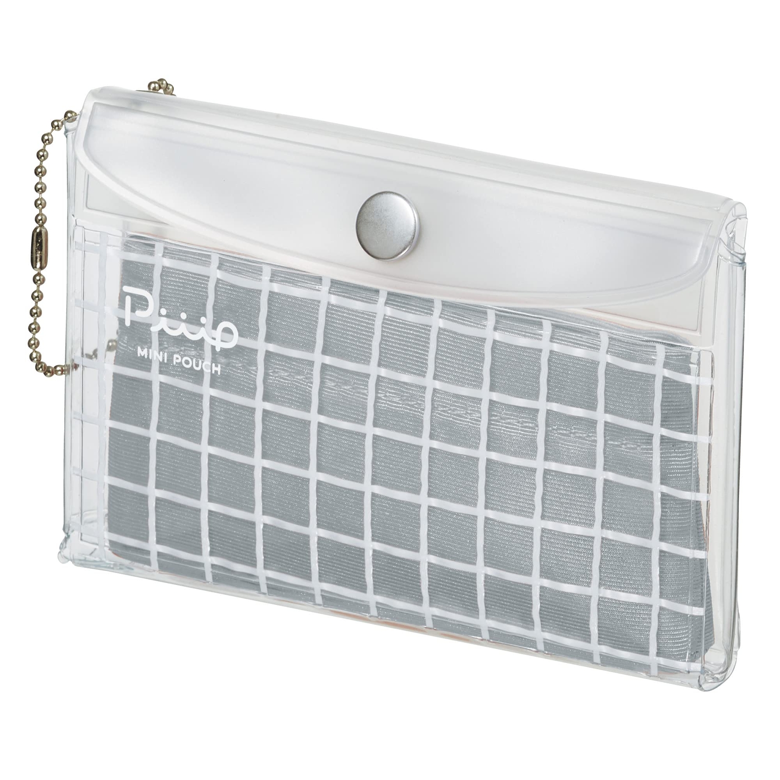 Kokuyo F-VBF242-1 Mini Pouch Transparent Peep Flat Type Silve from JP