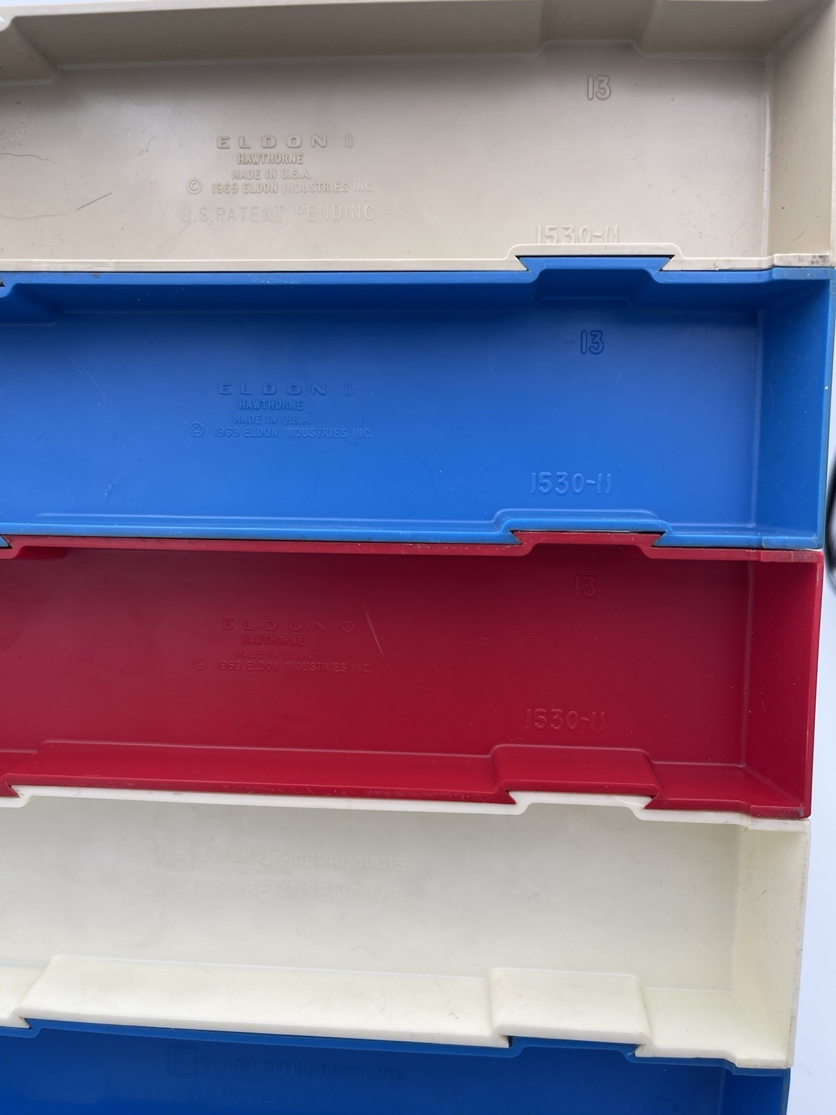 Vintage 1969 – Eldon Office File Memo Letter Desk Organizer Add-A-File Modular