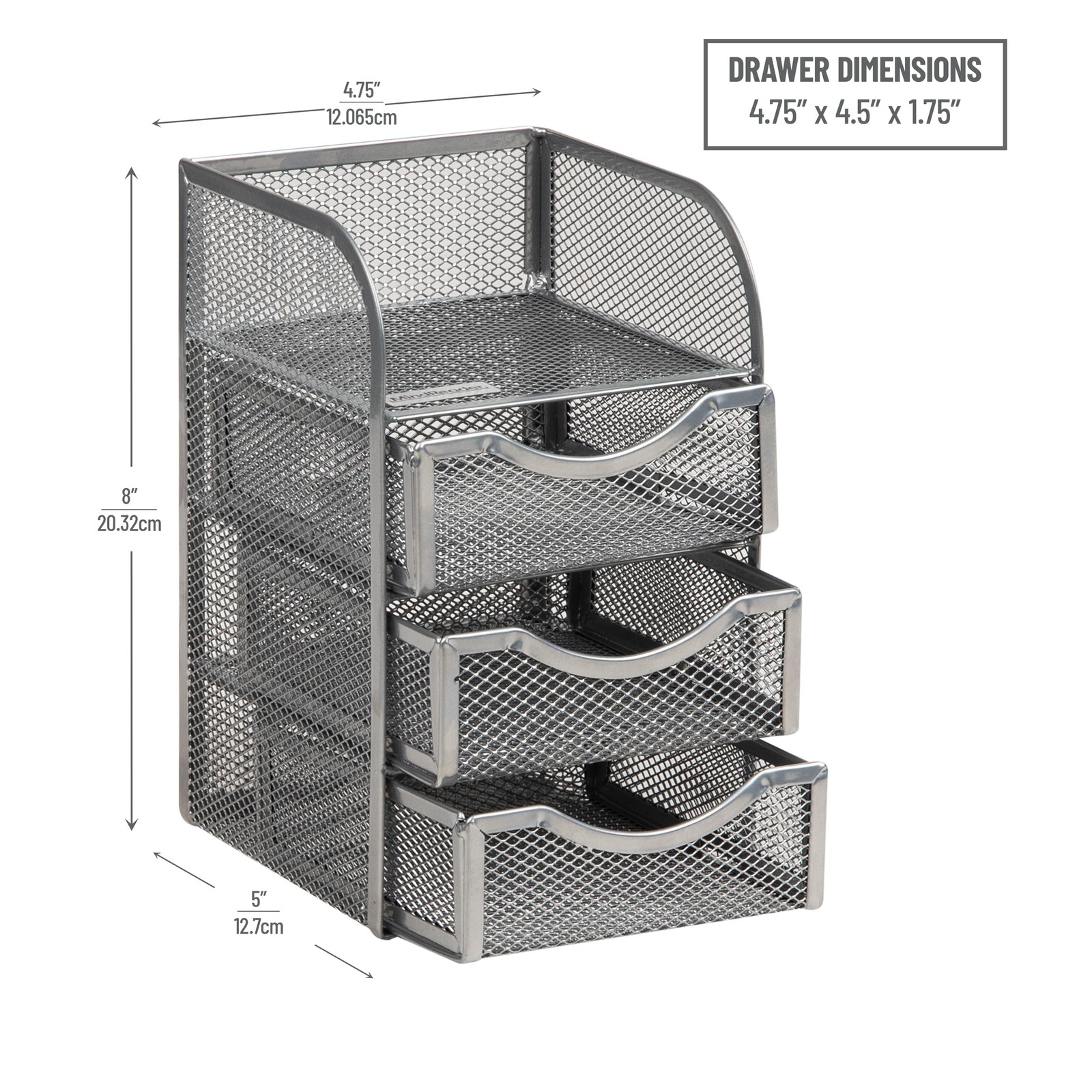 Desktop Accessory Storage, Binder Clip Basket, Workspace, Office, Metal Mesh,…