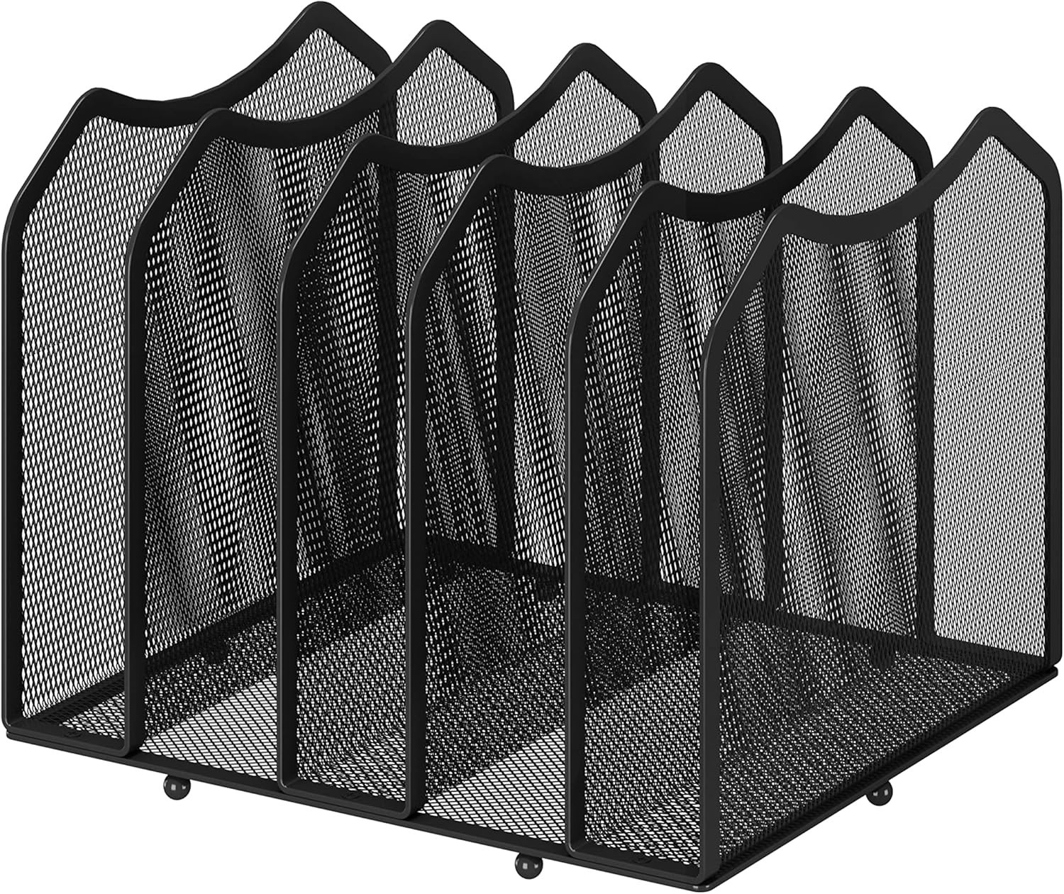 Multifunctional Mesh File Sorter – 5 Sections for Ultimate Desk Organization