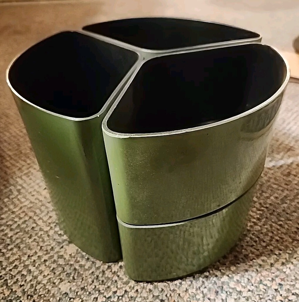 Japanese Retro MCM Office 4 Part Green Rare Multi Functional Desk Organizer