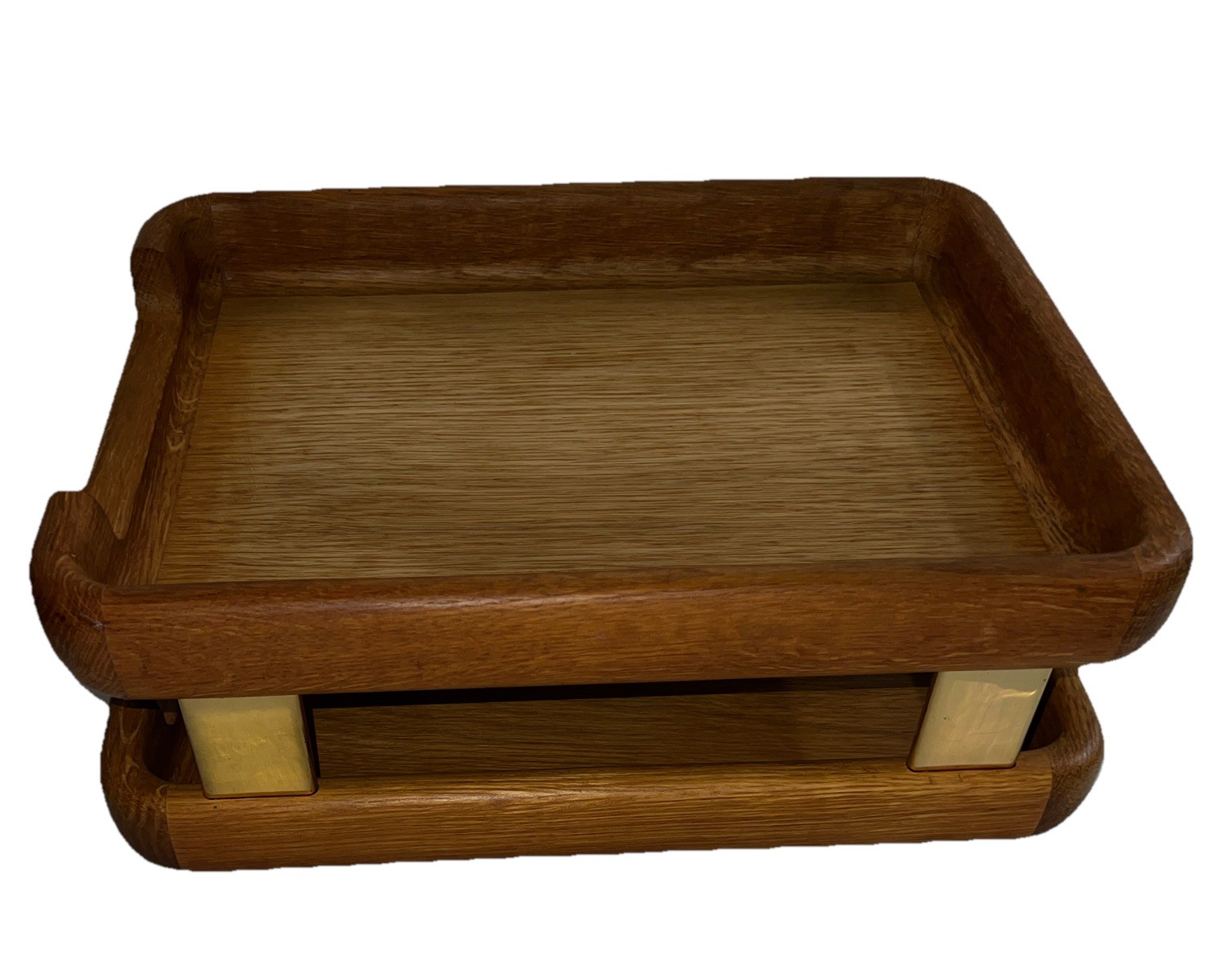 Mid-Century Eldon Woodline 1985 Paper Tray in Oak, Series 6500